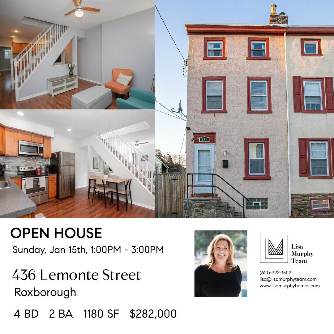 Jan 15 Open House in Roxborough Roxborough, PA Patch