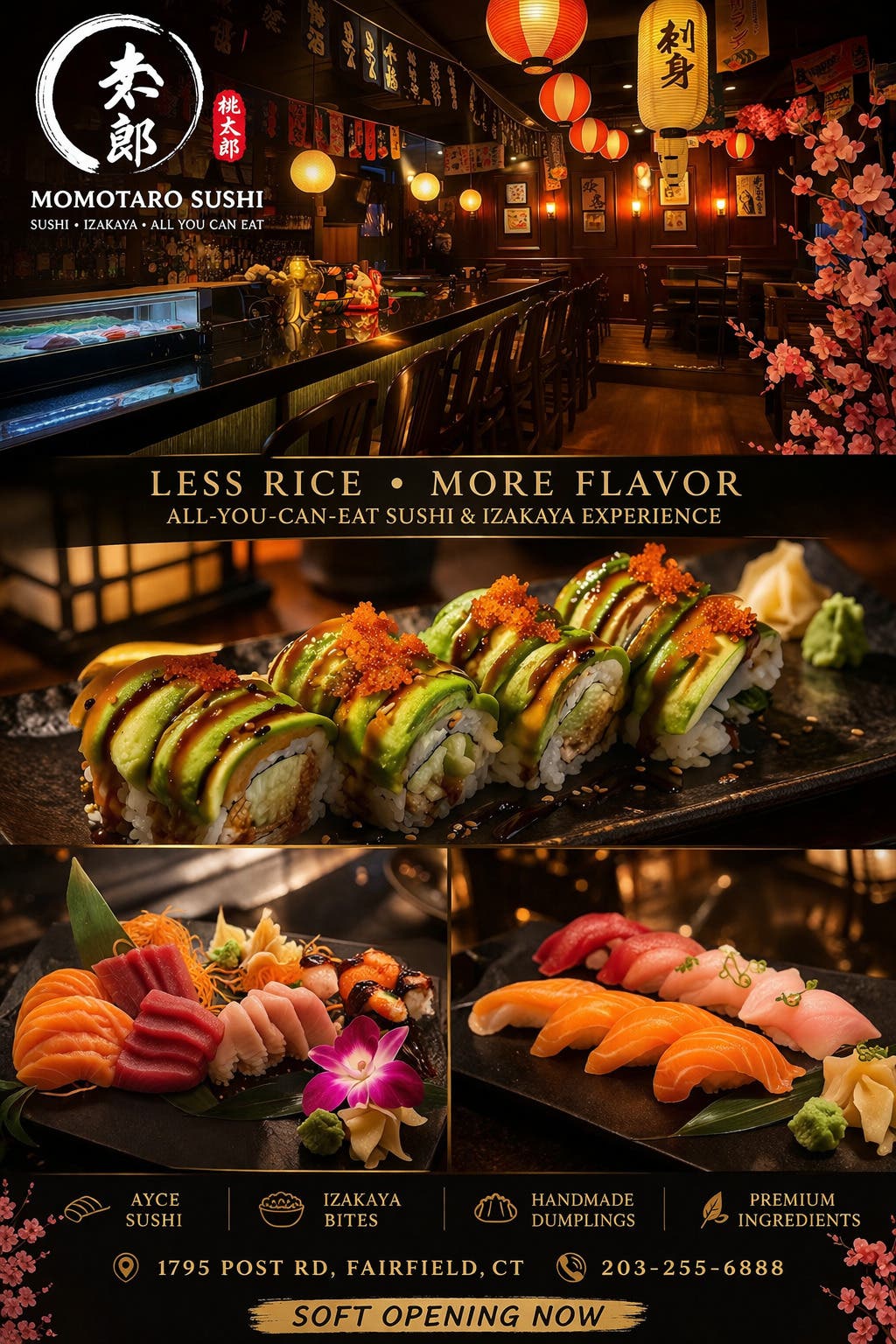 New AYCE Sushi & Izakaya Concept Soft Opens in Fairfield
