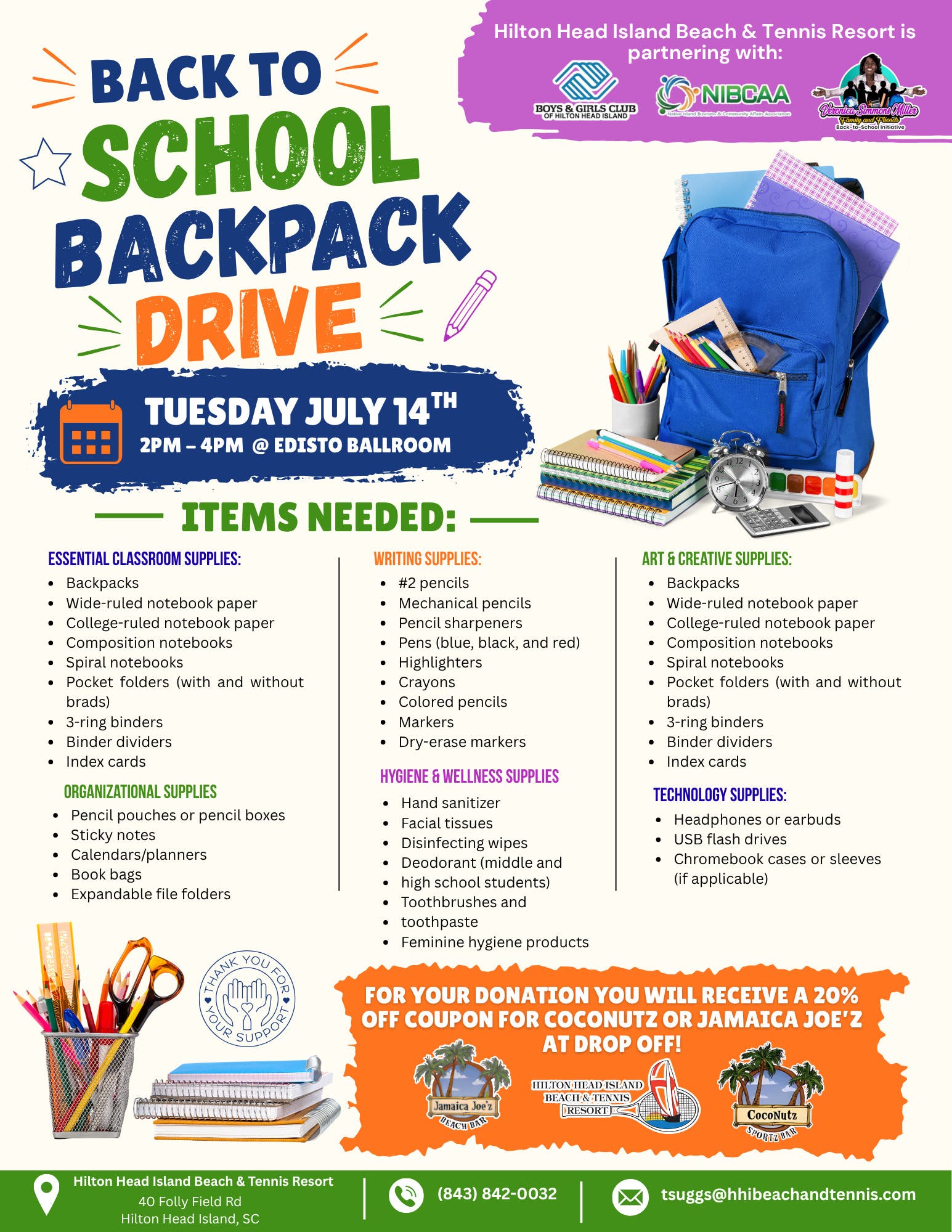 Back To School Backpack Drive