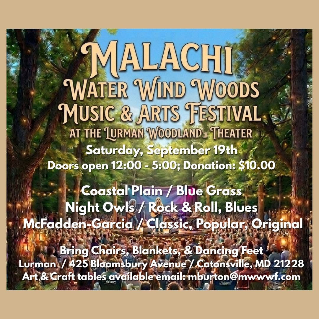 Malachi Water Wind Woods Music & Arts Festival