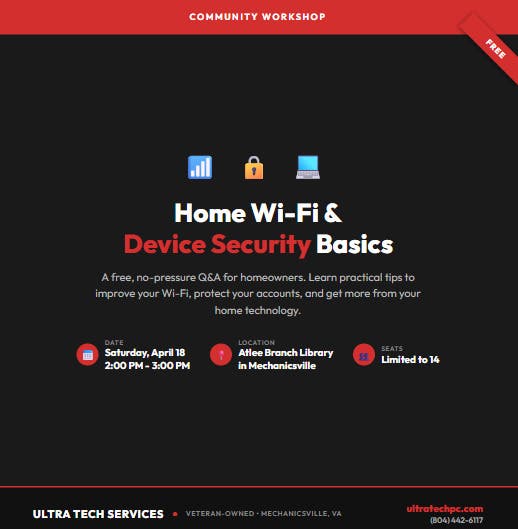 Home Wi-Fi & Device Security Basics.