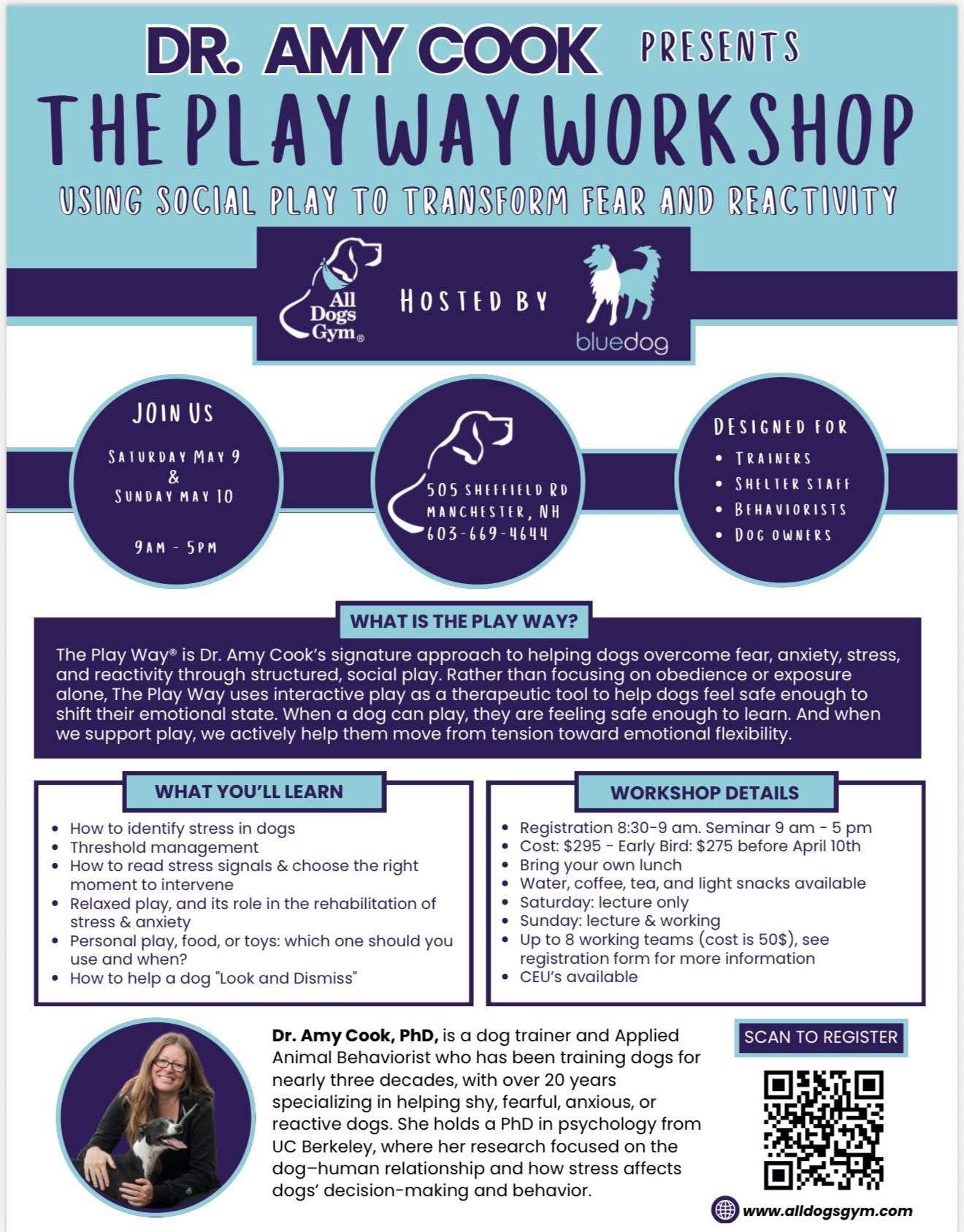 Dr. Amy Cook present The Play Way Workshop