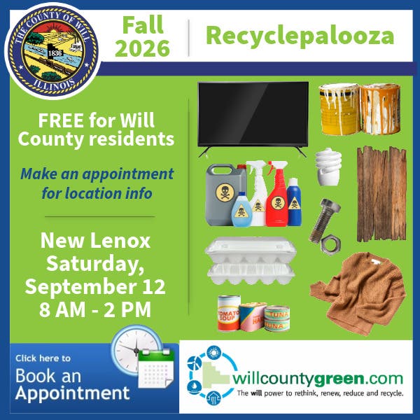 Will County Recyclepalooza: Drop Off Unwanted Electronics, Household Hazardous Waste, and More