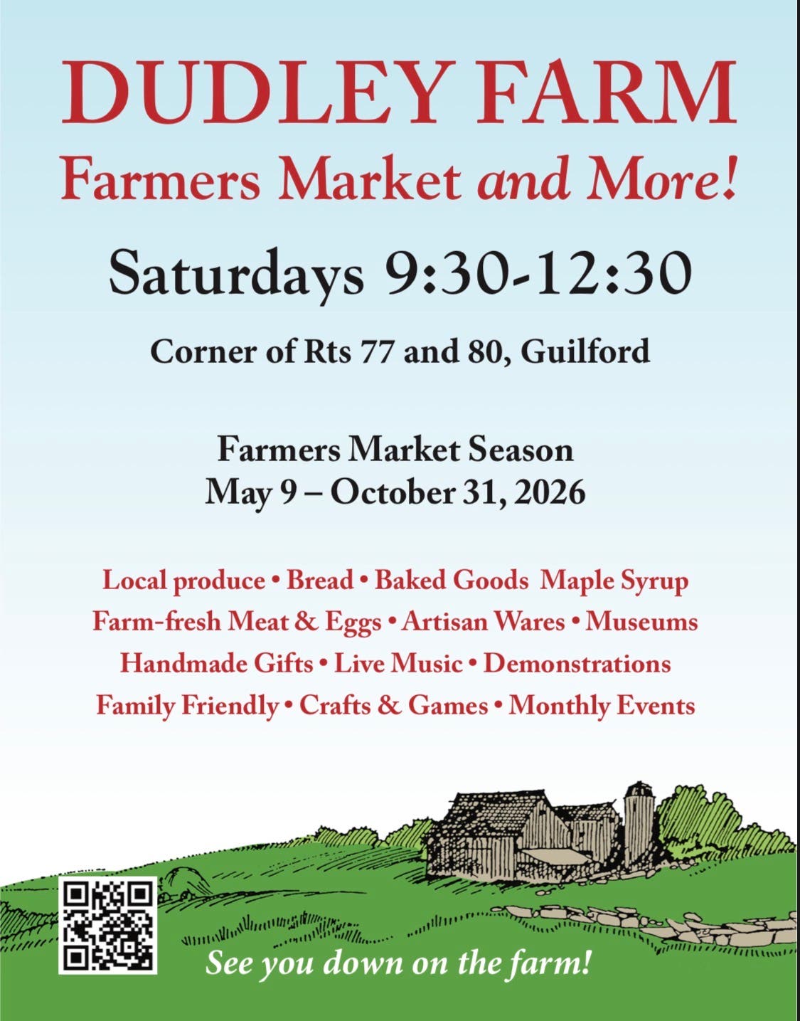 Dudley Farm Farmers Market & More!