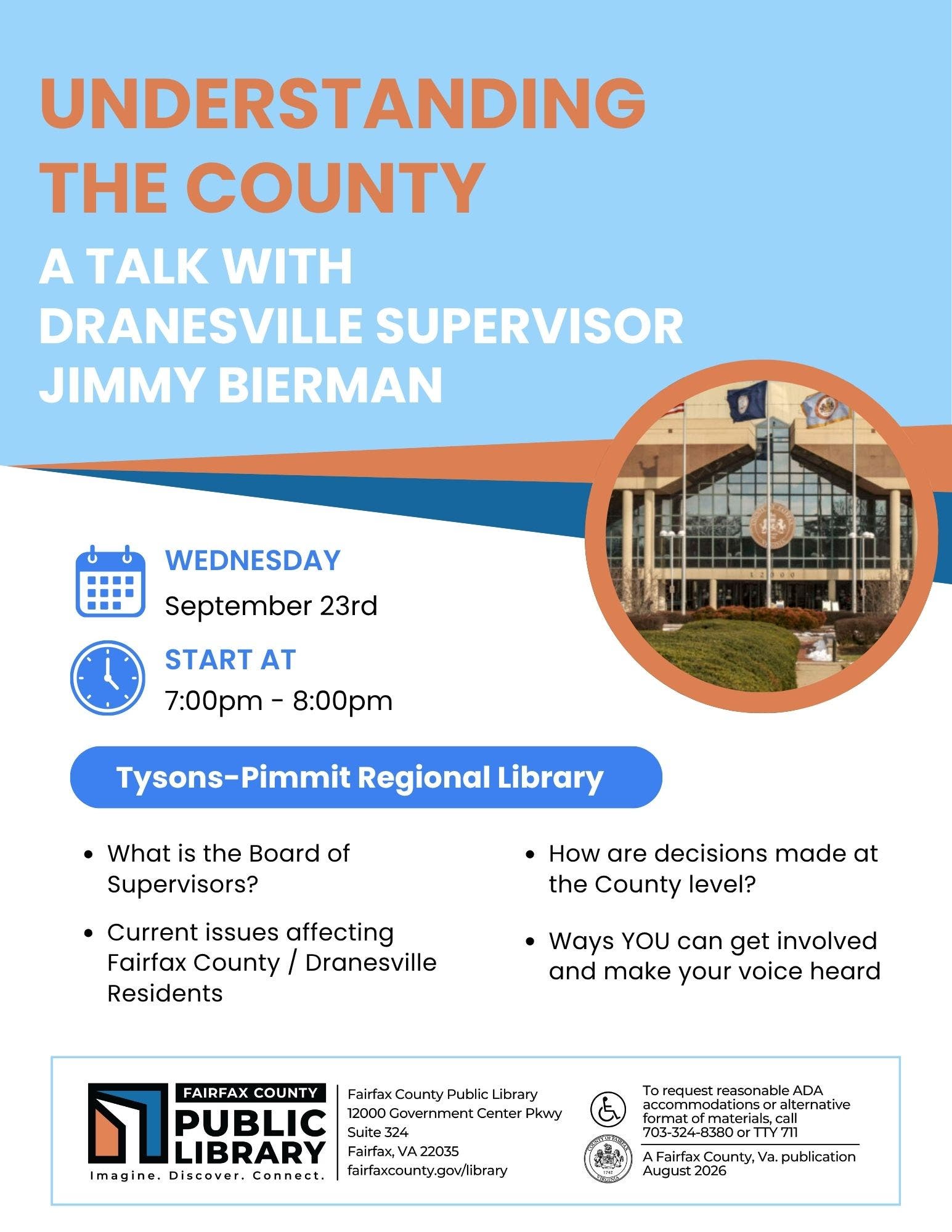 Understanding The County: A Talk With Dranesville Supervisor Jimmy Bierman