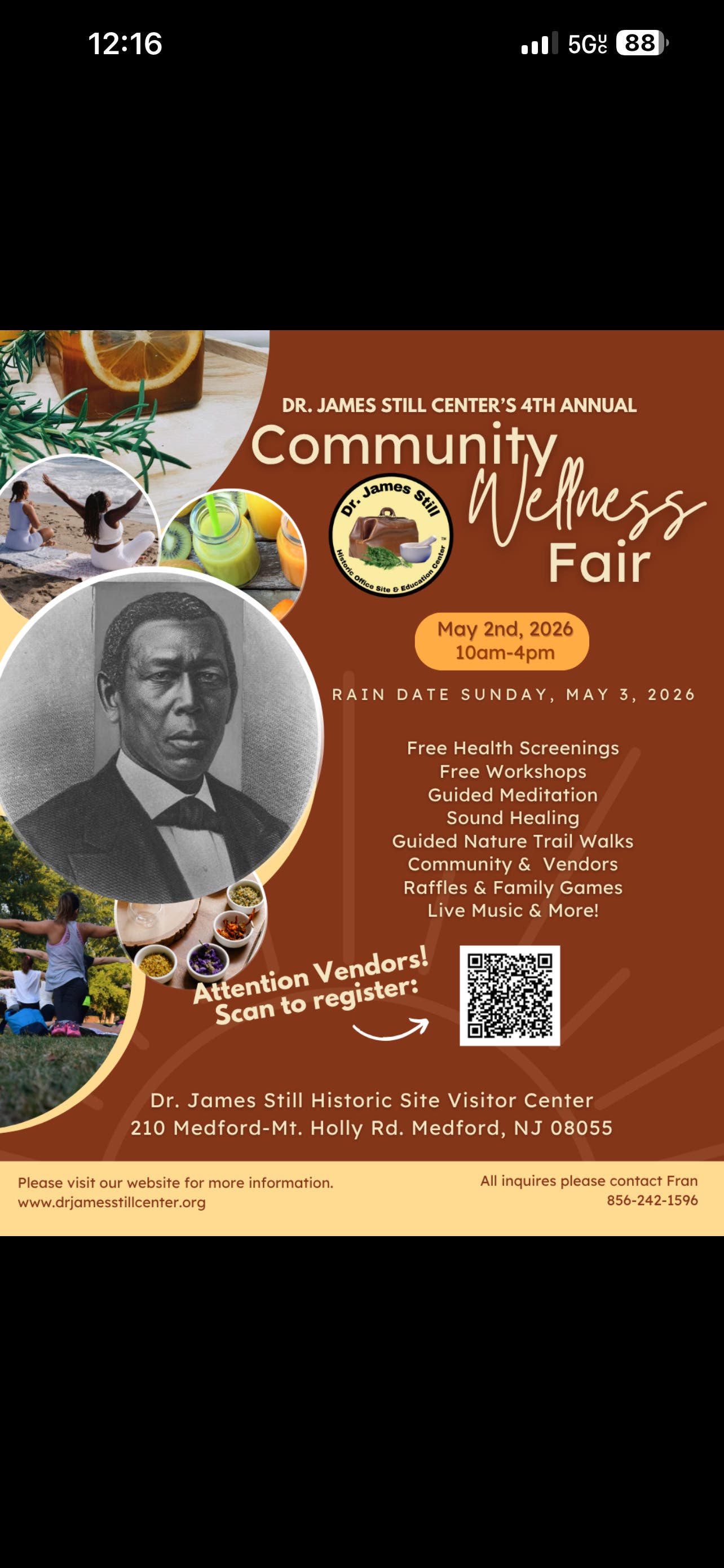 Dr. James Still Center's 4th Annual Community Wellness Fair