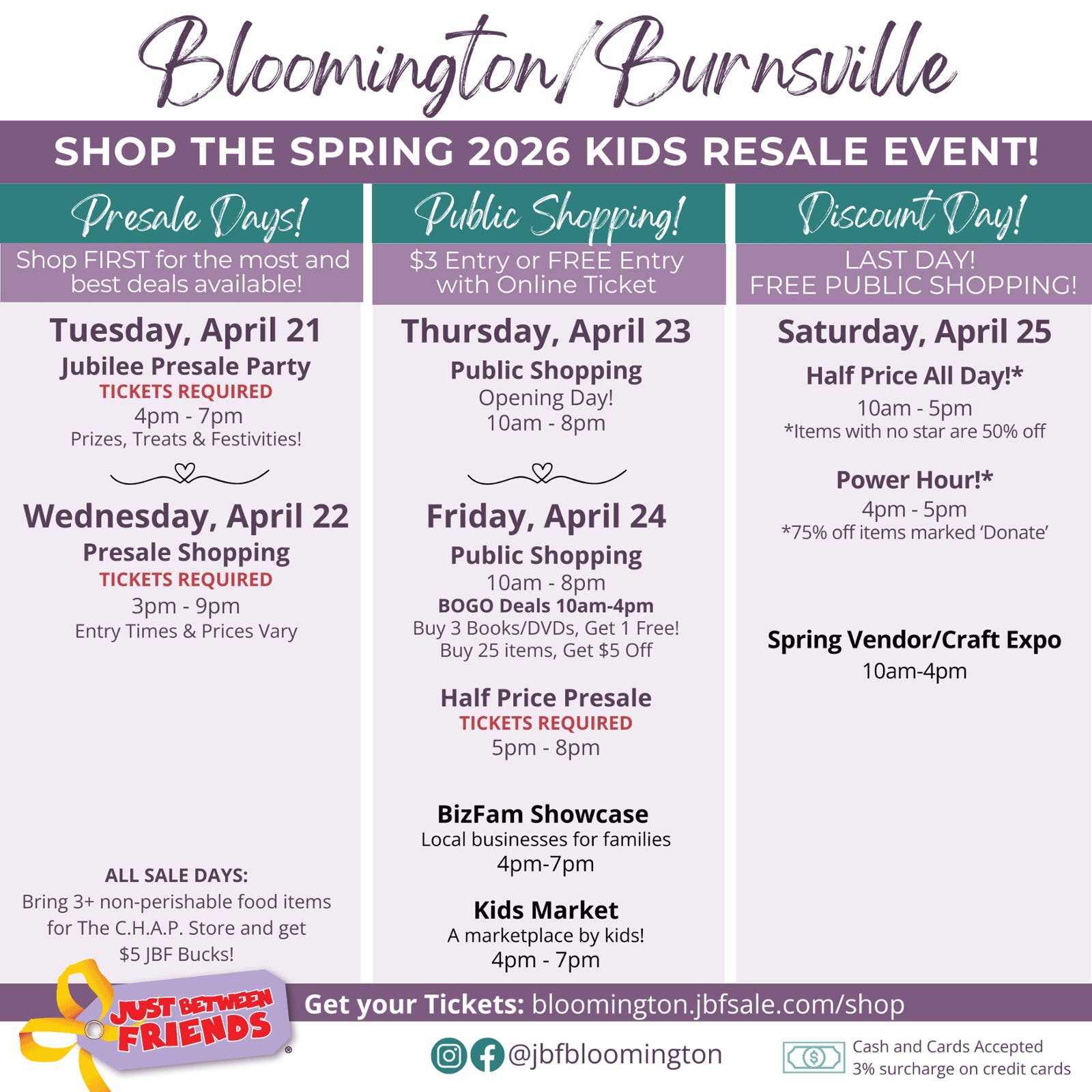 Bloomington/Burnsville Spring 2026 Kids Resale Event