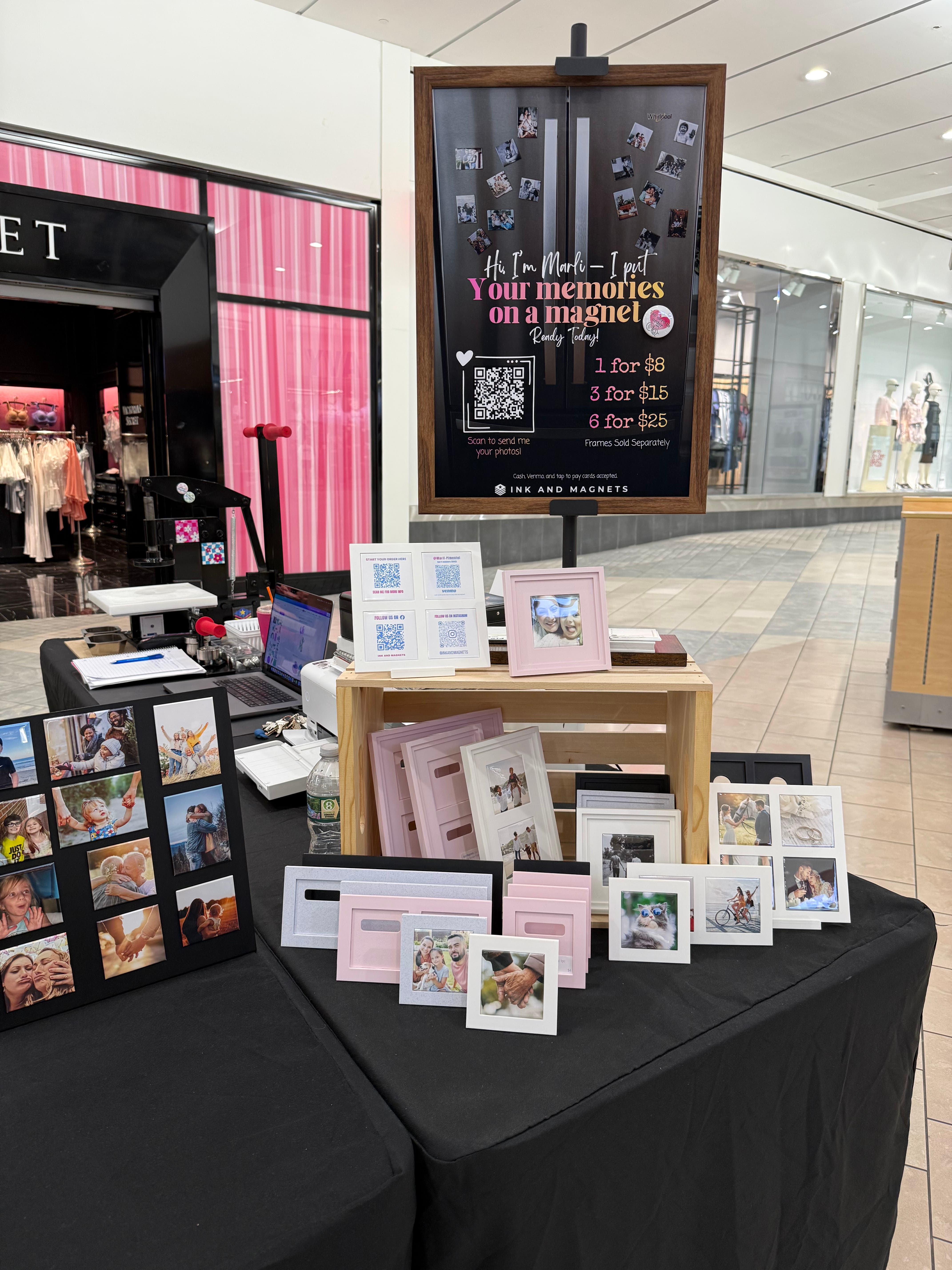 Custom Photo Magnets, Made on-the-spot | Small Business Pop Up