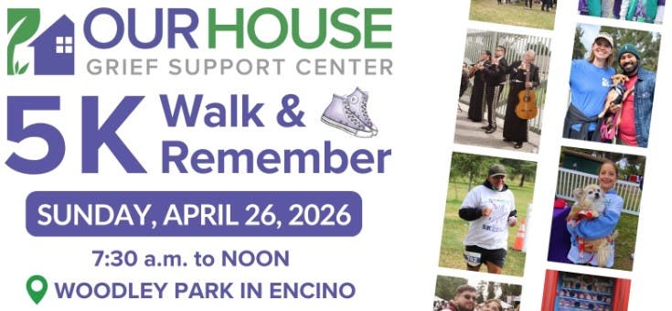 OUR HOUSE 5K Walk & Remember @ Woodley Park in Encino