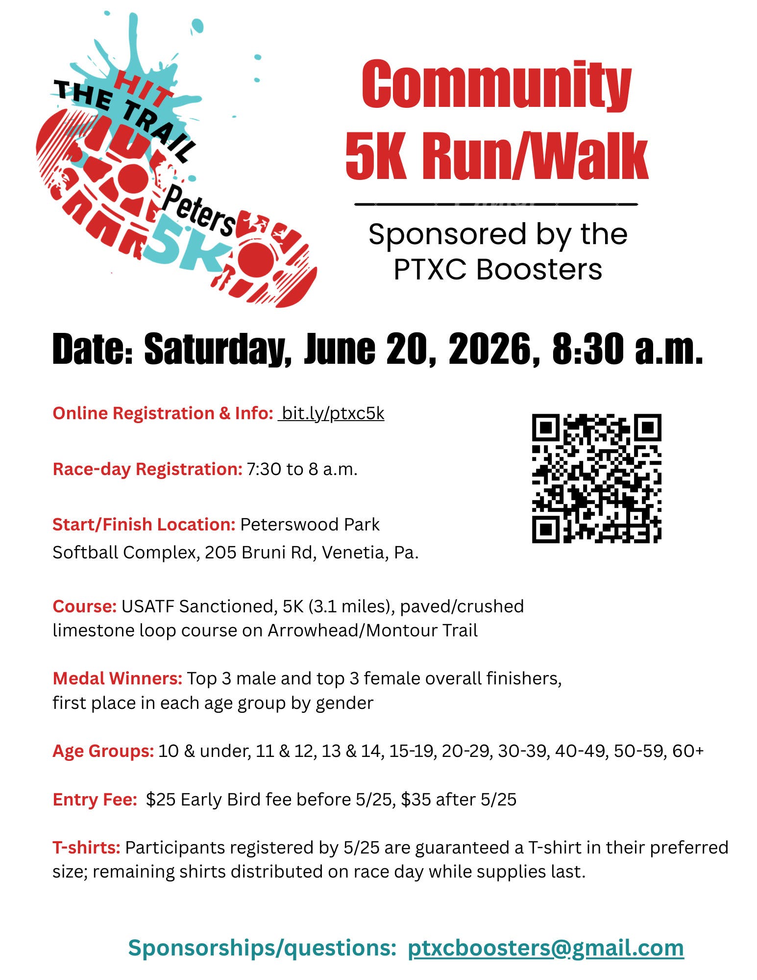 PTXC Hit the Trail Community 5K