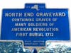 Historic North End Graveyard Marker