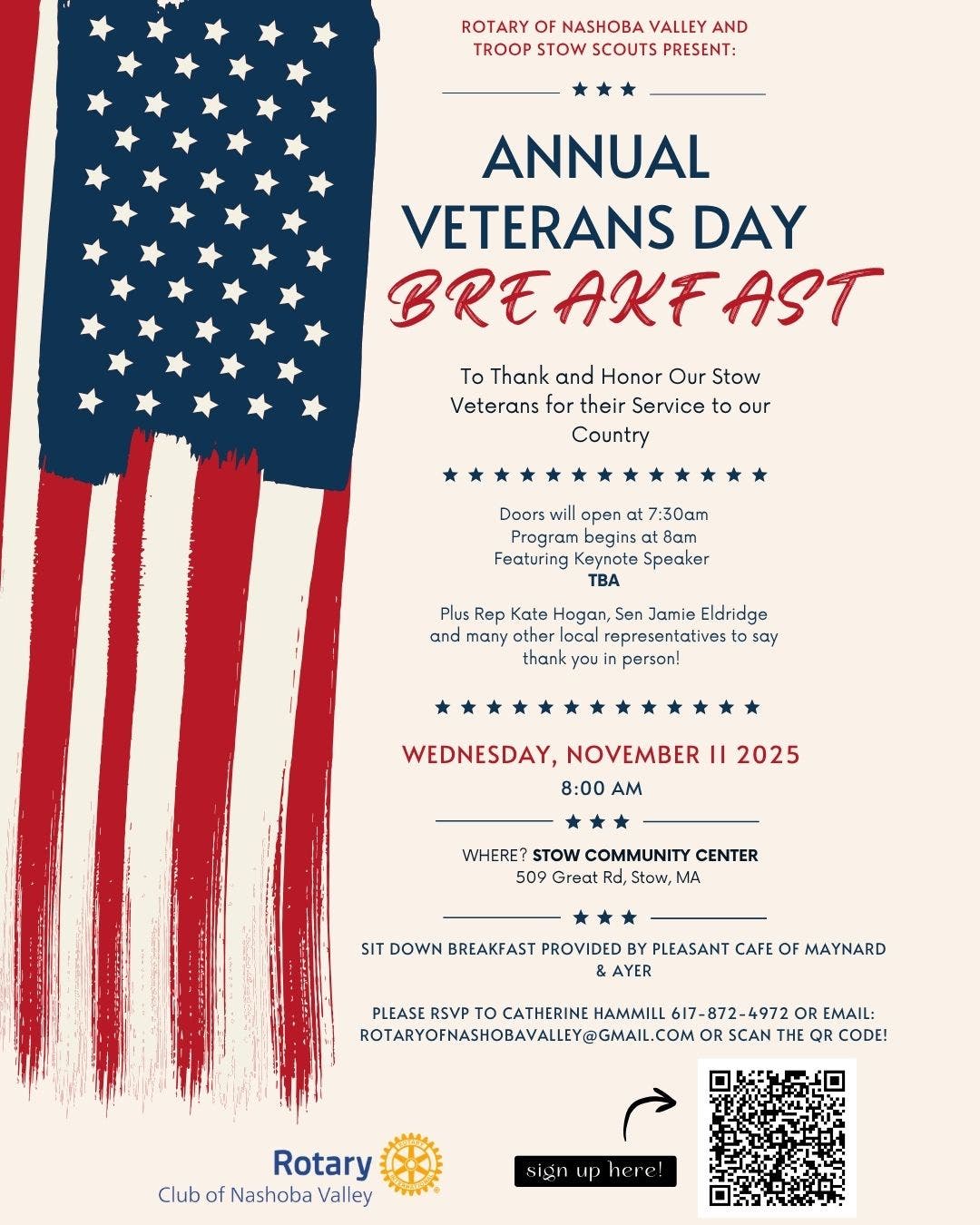 Annual Veteran's Day Breakfast