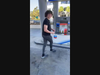 Screenshot of video of Holden Brosamer vandalizing a gas station