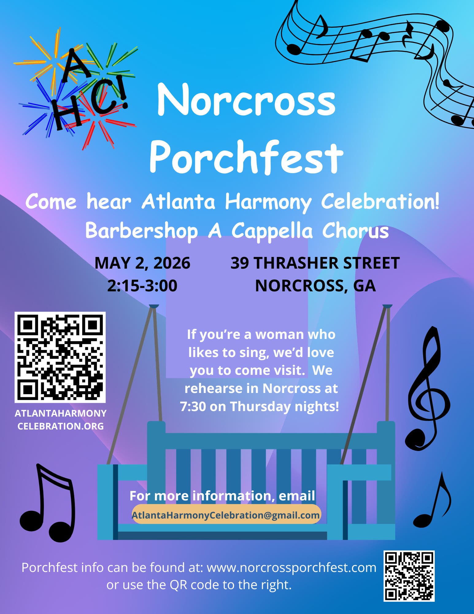 Atlanta Harmony Celebration! Barbershop A Cappella Chorus