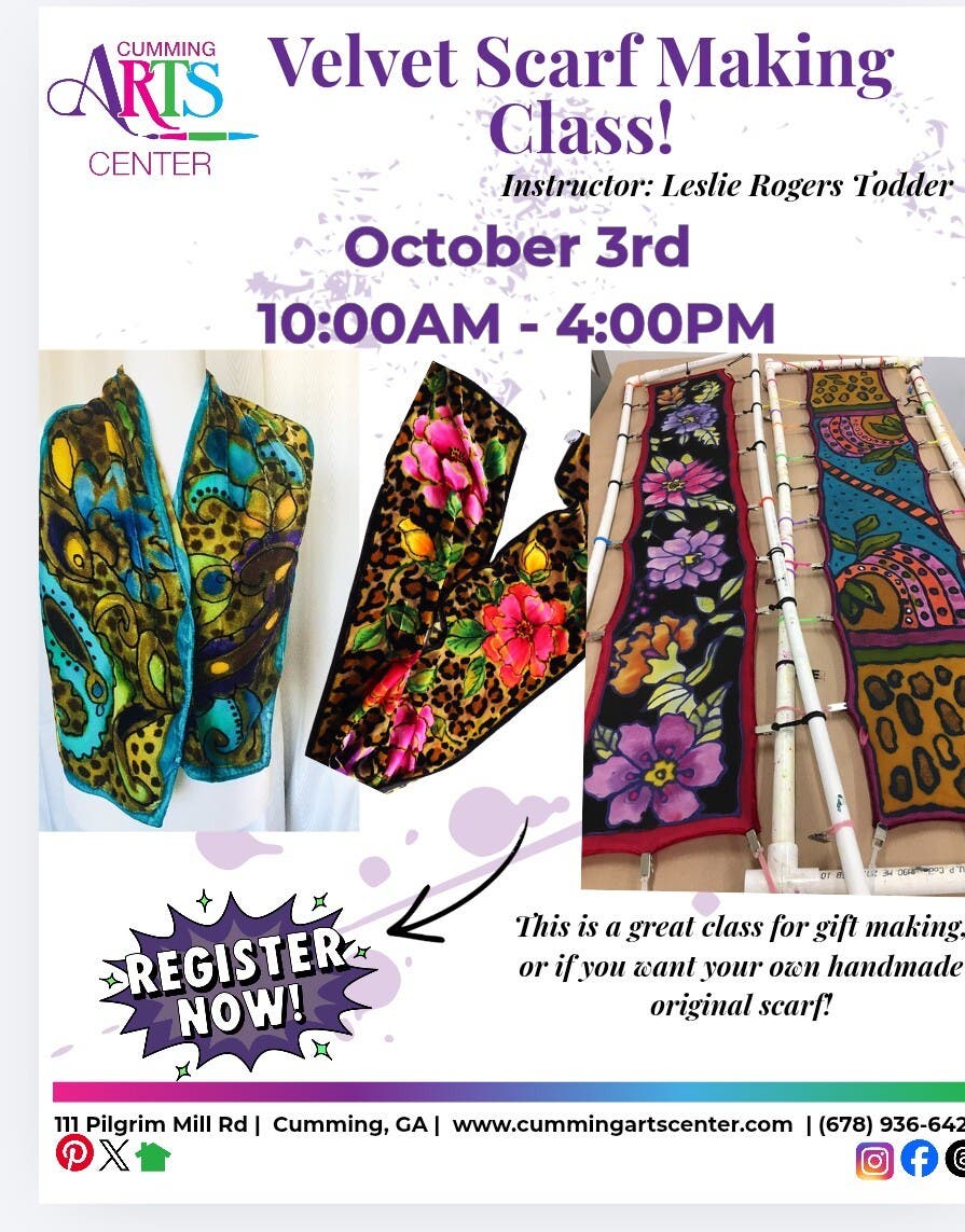 Velvet Scarf Making Class!
