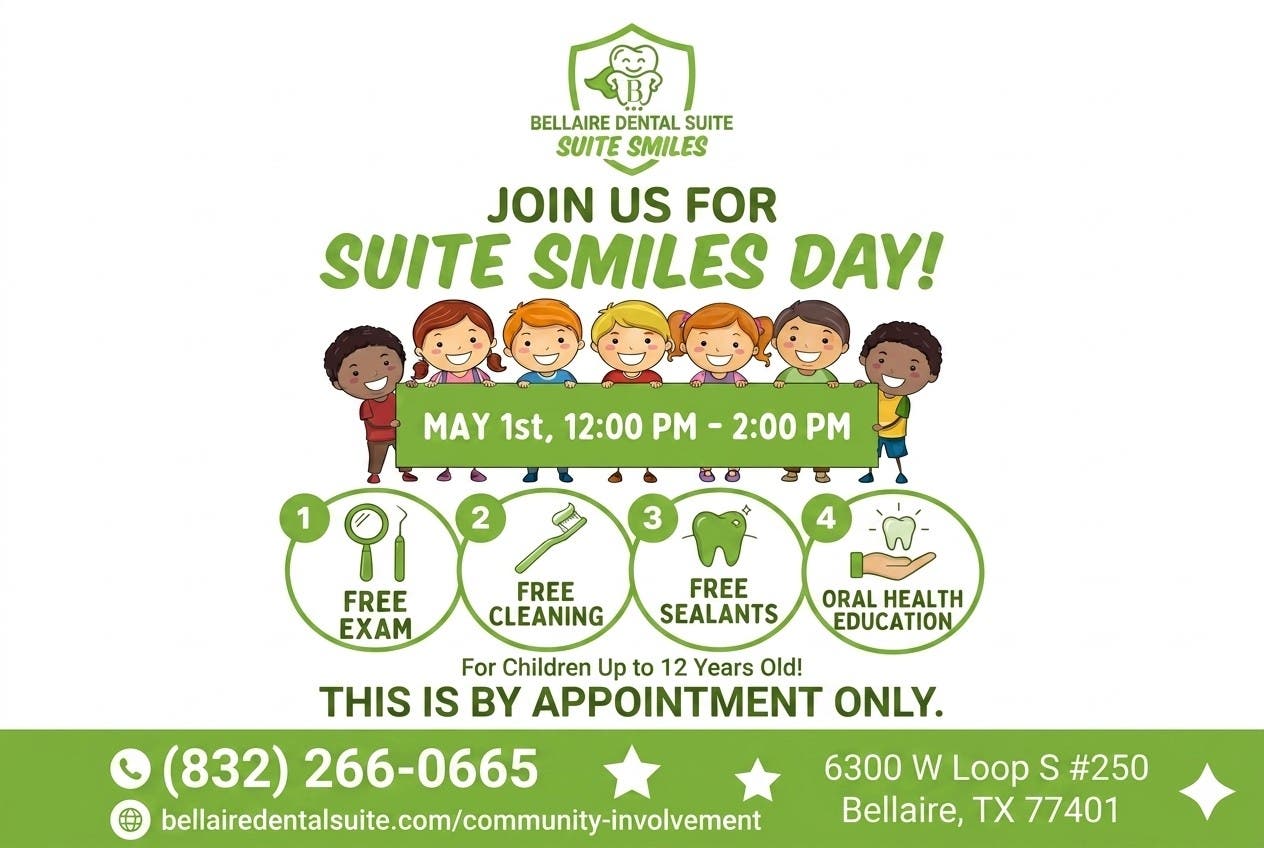 Free Dental Care for Kids - Suite Smiles Day at Bellaire Dental Suite