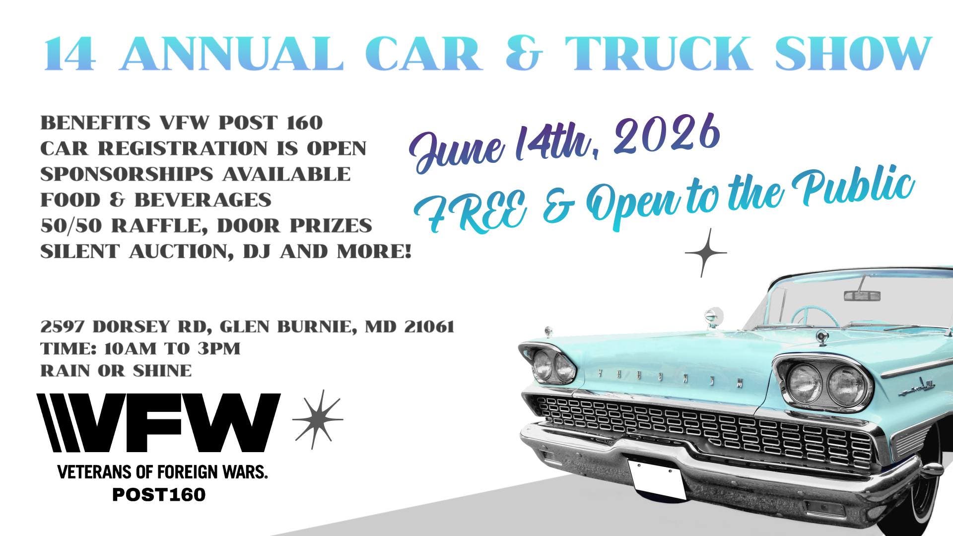14th Annual VFW Car and Truck Show