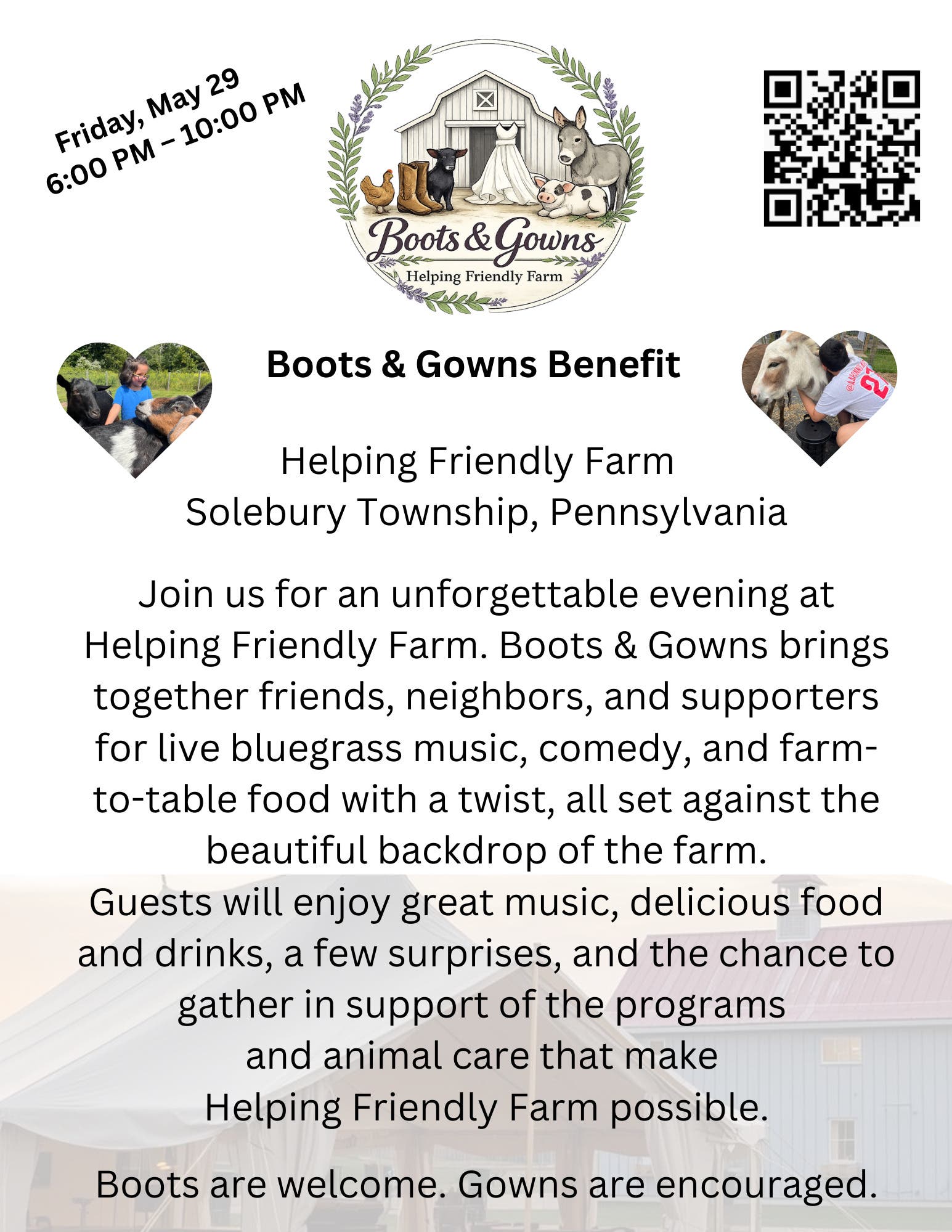 Boots & Gowns Benefit
