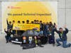 The Tri-Valley Eco Car Engineering (TEC) team at the 2026 Shell Eco-Marathon in Indianapolis. 