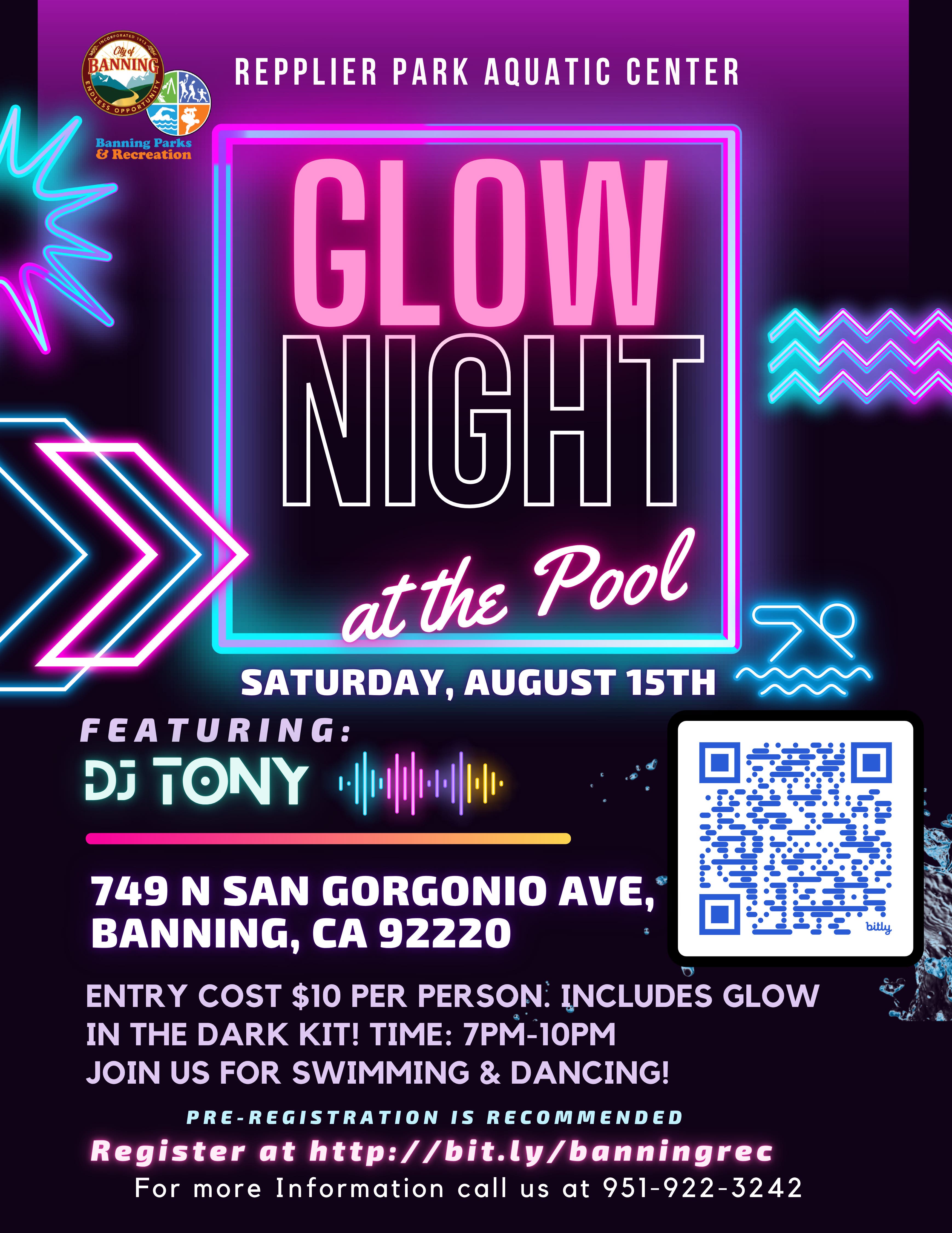 Glow Night at the Pool 