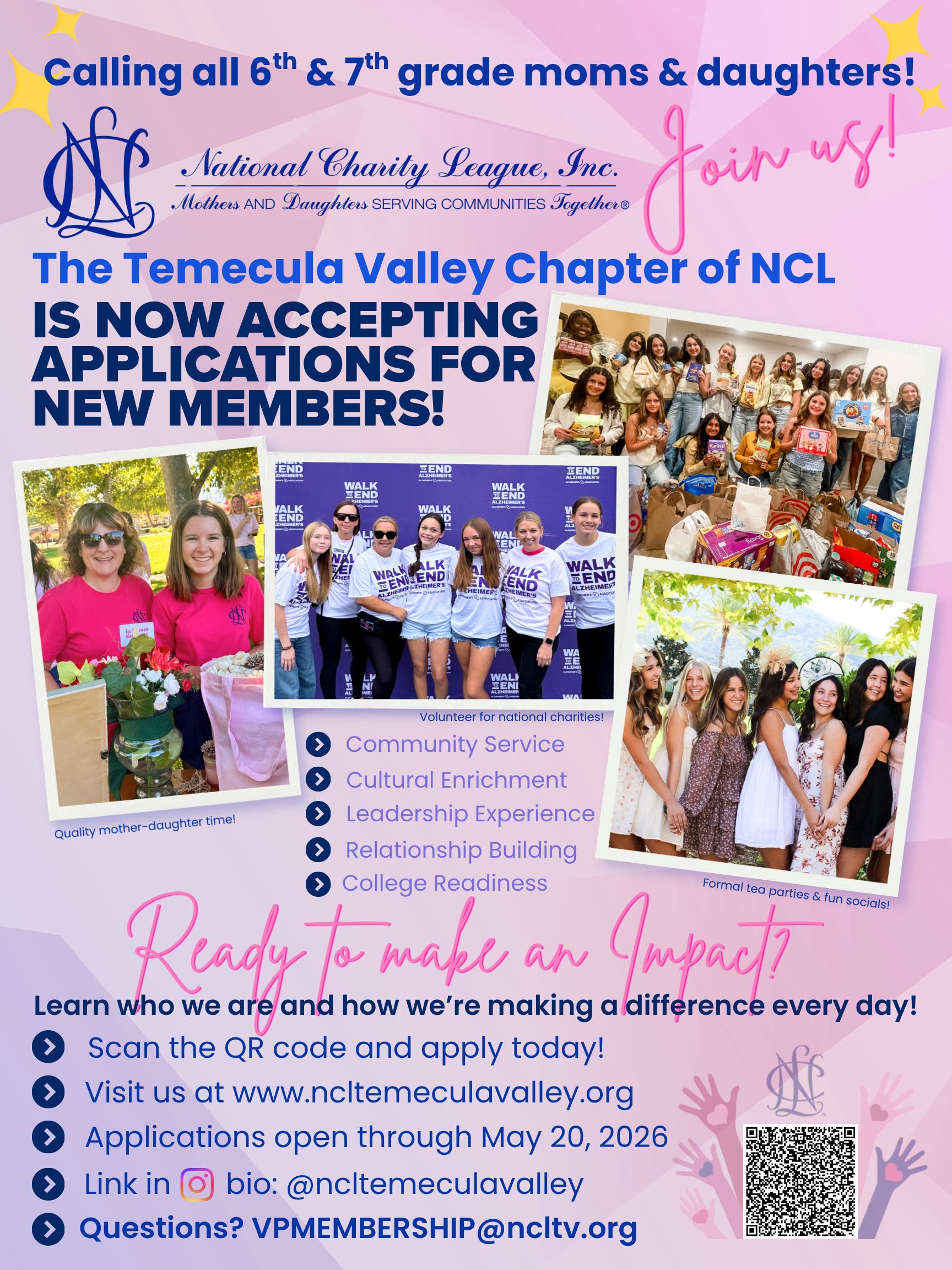 National Charity League of Temecula Valley Membership Drive 