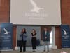 The three "pitch day" judges for 2026  "Falcon's Nest," at Bentley: (left to right) Urvashi Batra (Co-Founder and CEO of Prioriwise), Veronica Pierni (BandLab Co-Founder, Bentley Faculty), and Shailesh Chavan (Investor and Chief Medical Officer).
