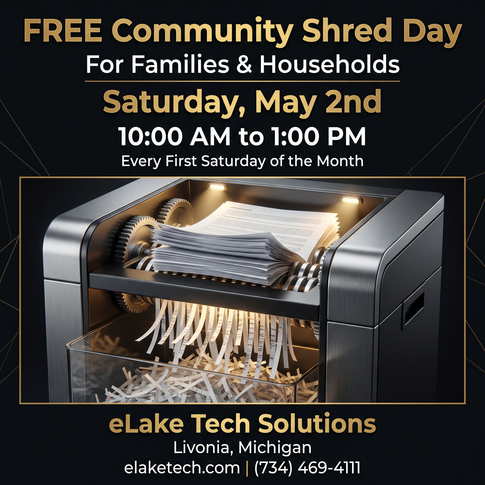 Free Community Shred Day — Livonia, MI