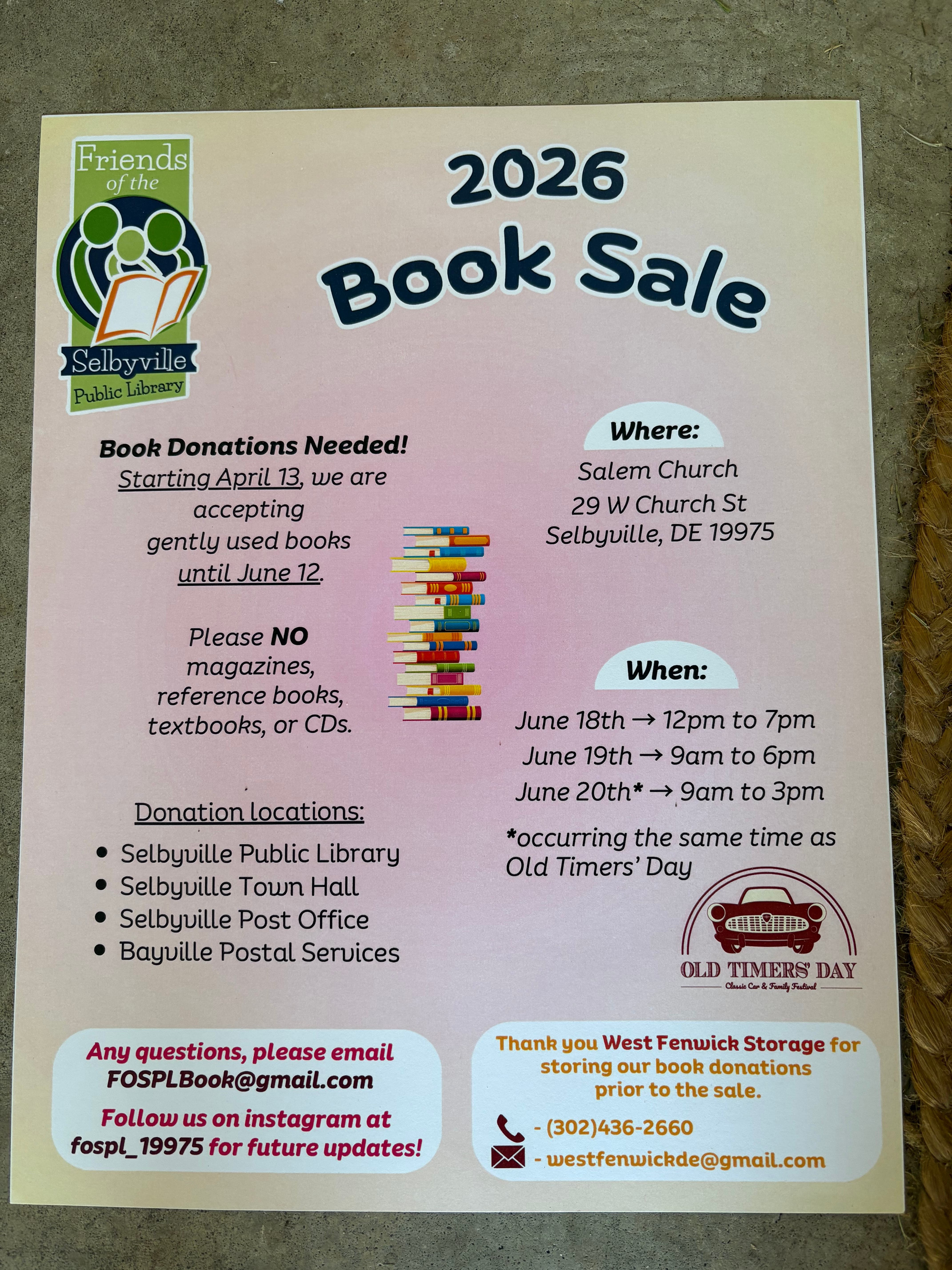 FOSPL Book Sale