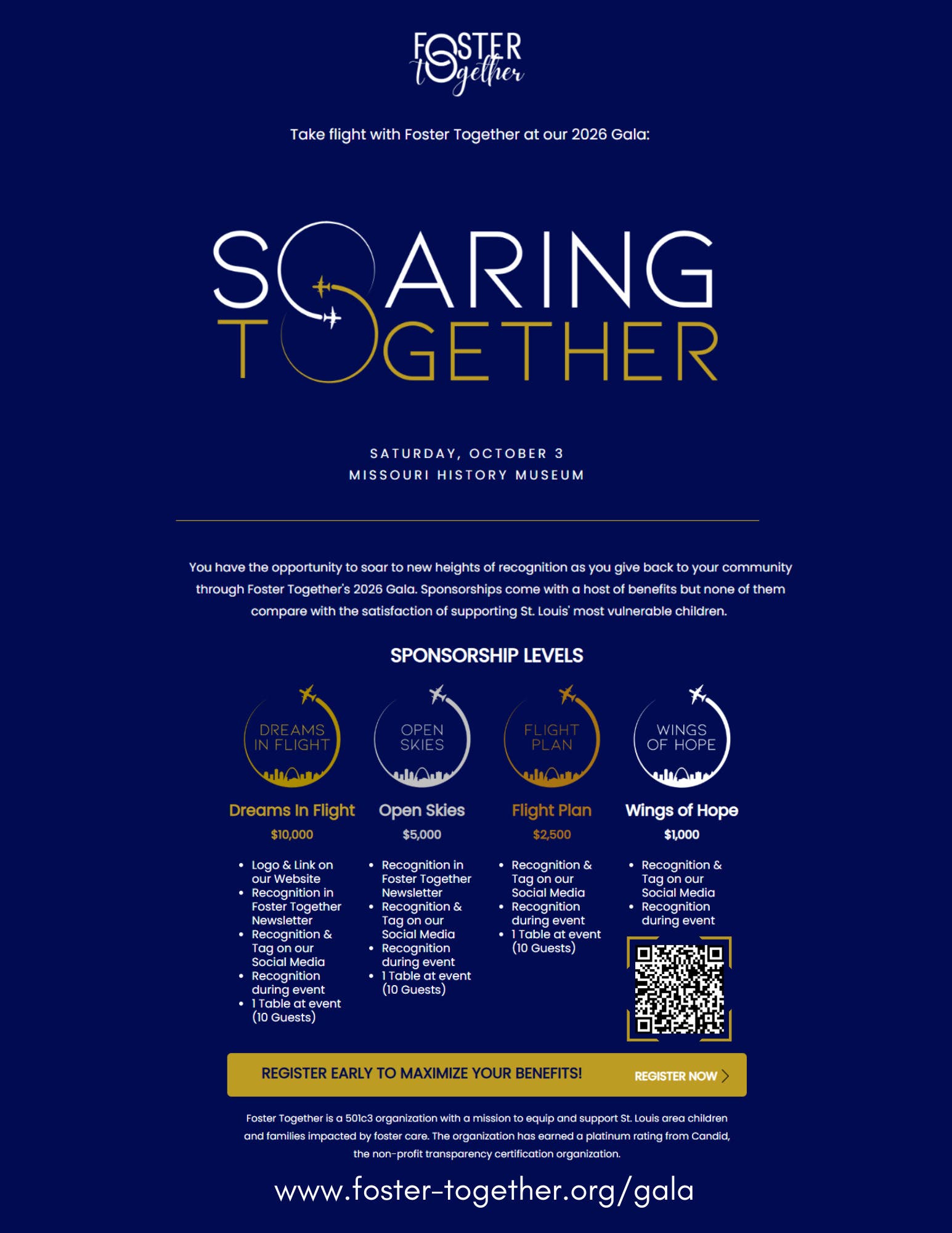 Foster Together's 1st Annual Gala, Soaring Together