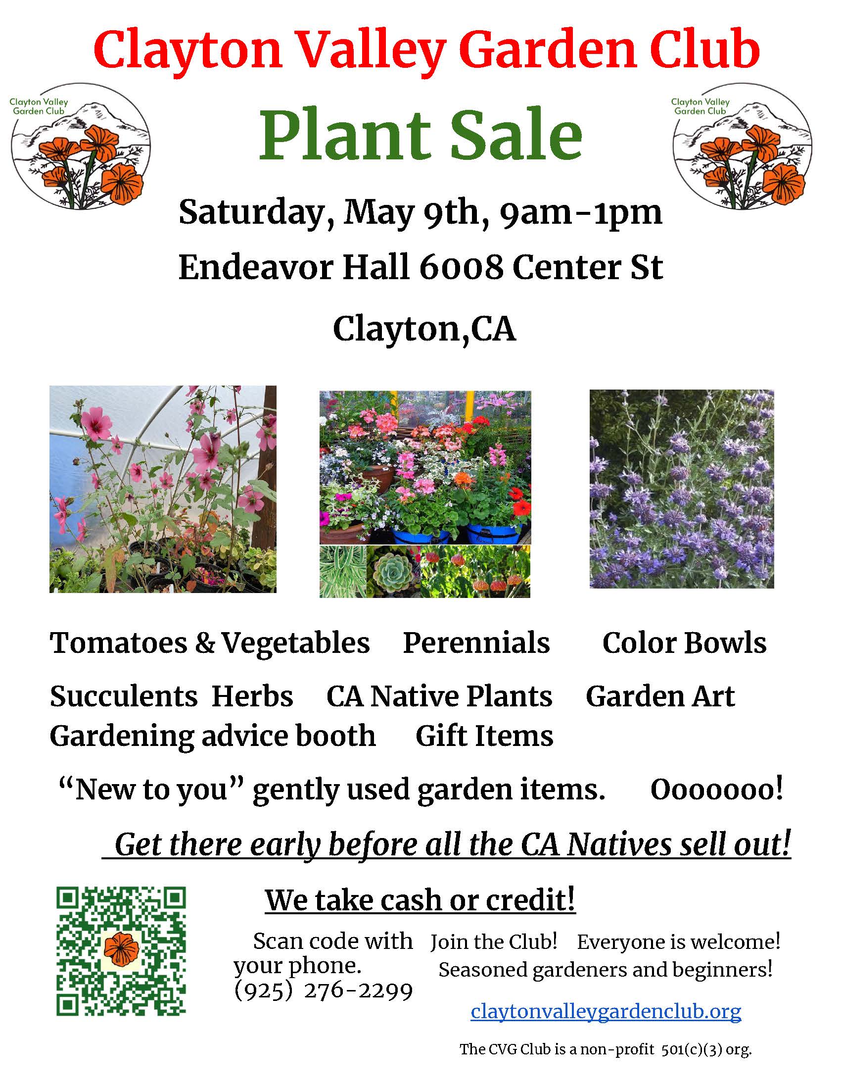 Clayton Valley Garden Club Plant Sale