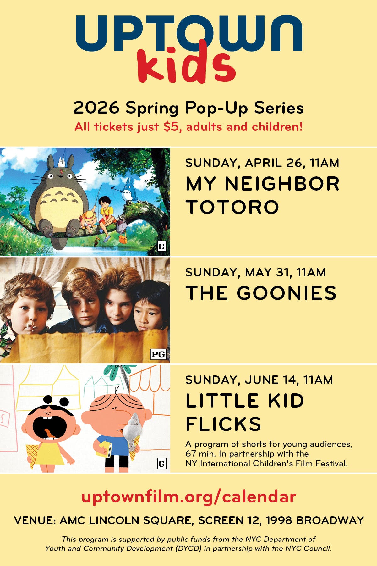 Uptown Kids 2026 Spring Pop-Up Series