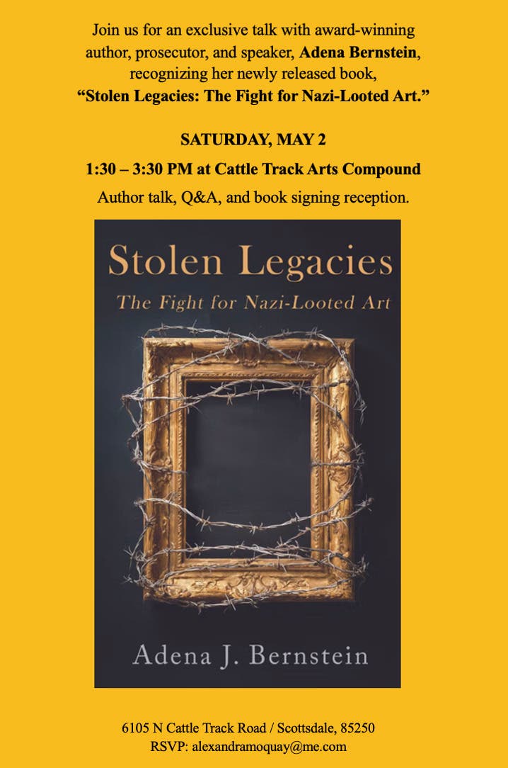 Author talk, Q&A, and book signing reception.