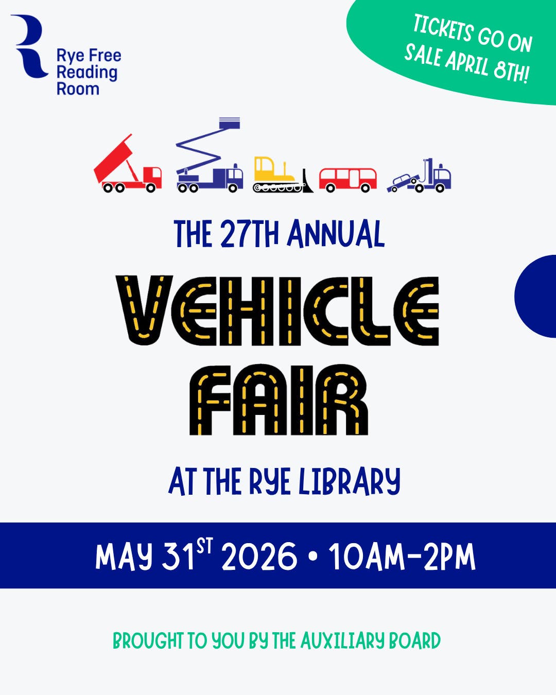 The 27th Annual Vehicle Fair at the Rye Library