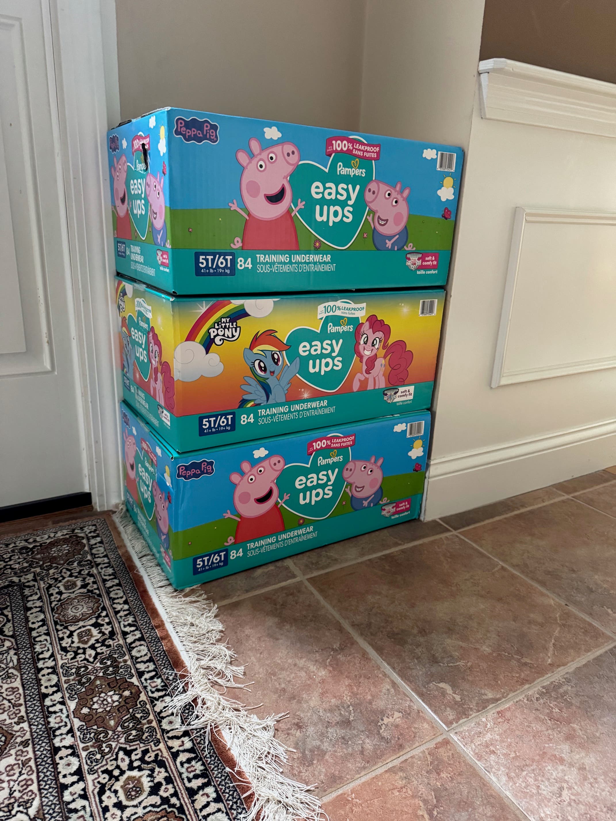 New Pampers Easy Ups 5T/6T - 84 count boxes - bundle deal