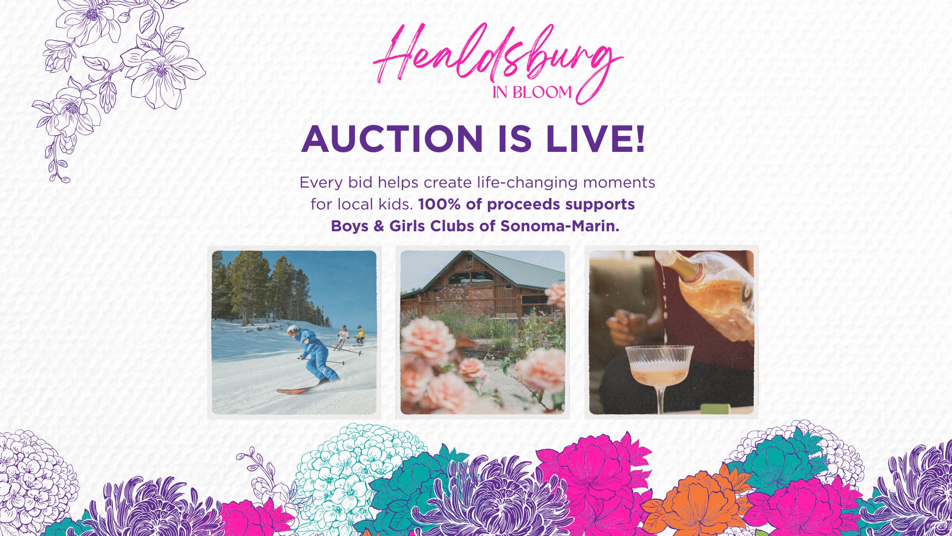 Healdsburg in Bloom Auction