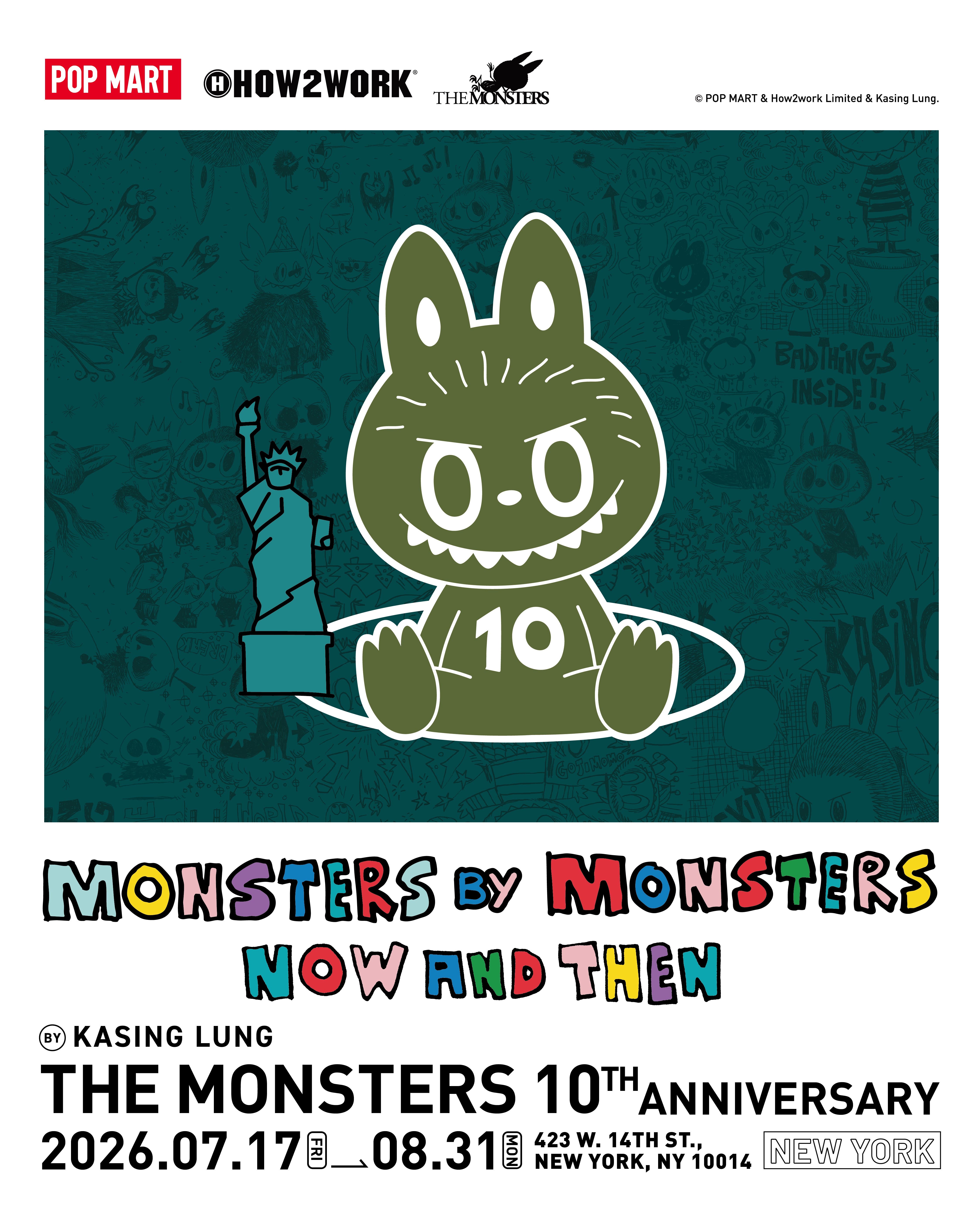 LABUBU Takes Over NYC: POP MART Celebrates THE MONSTERS With 10th Anniversary Exhibition