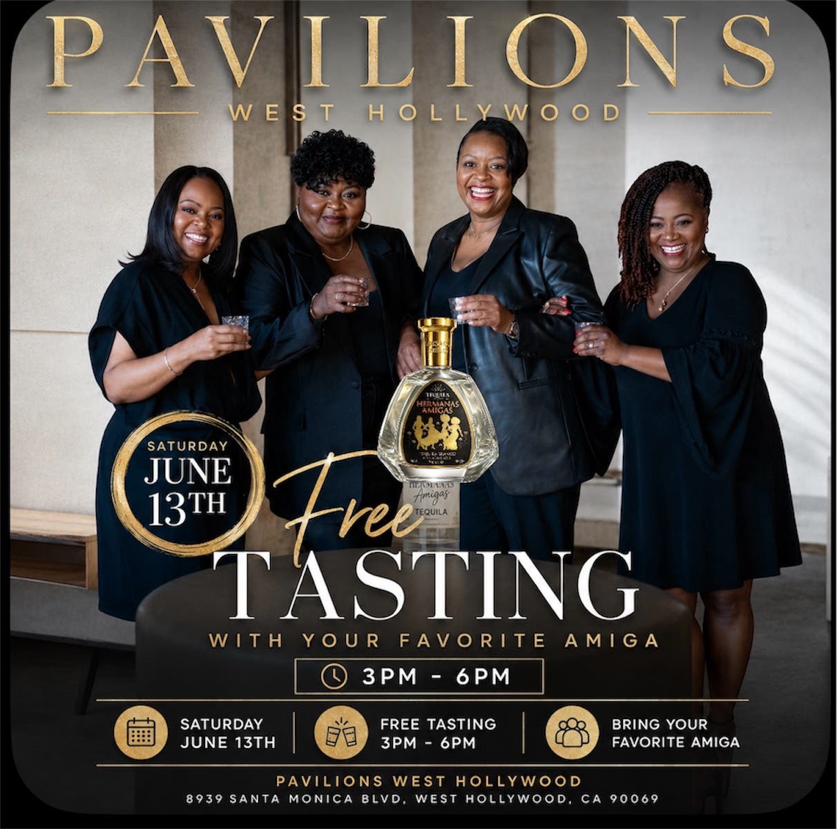 Hermanas Amigas Free Tasting of African American Women owned Tequila