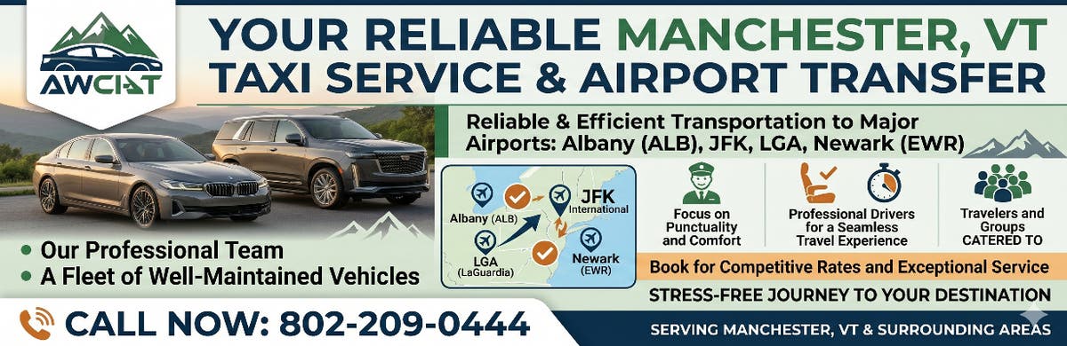 802-209-0444 | Manchester, VT | Taxi Service | Airport Transfer