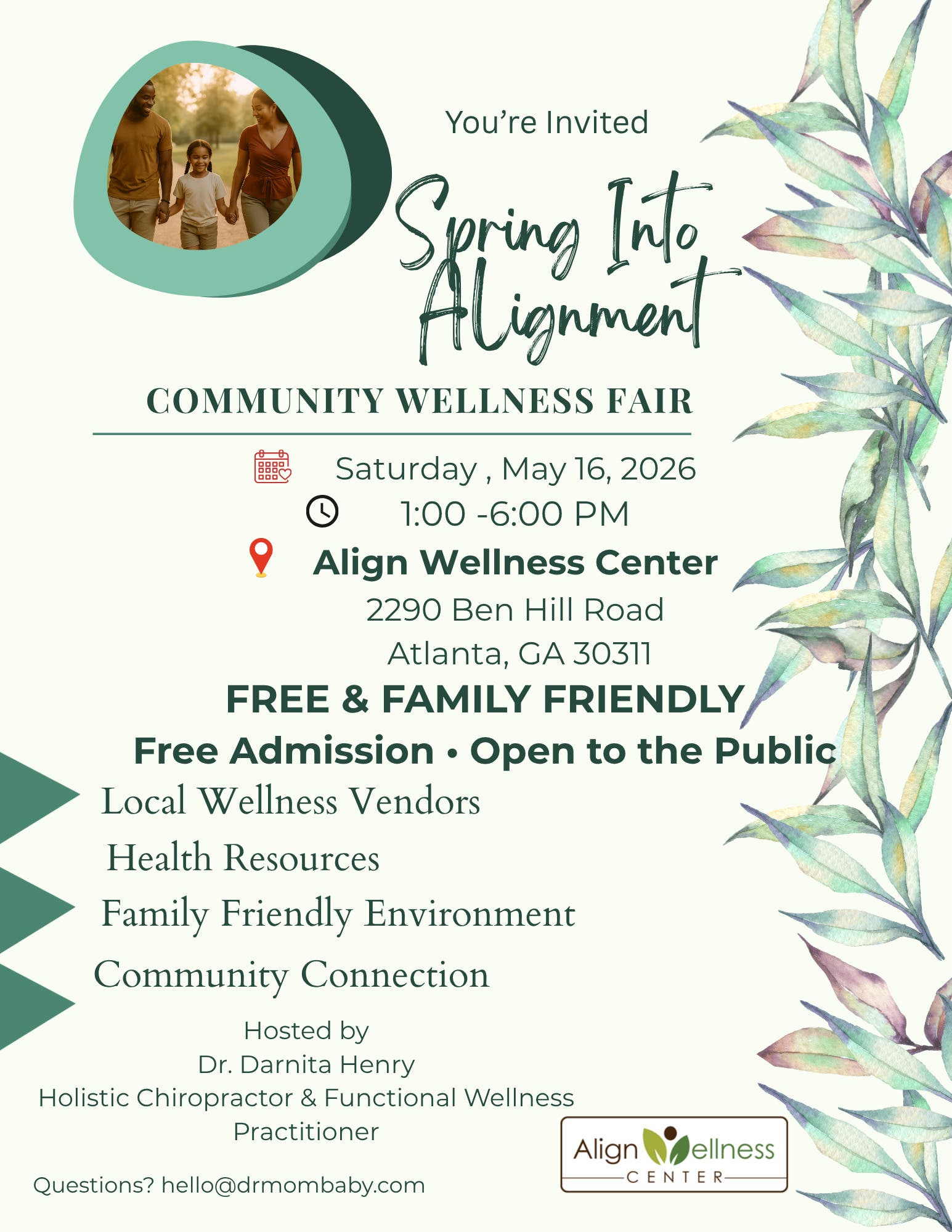 Spring Into Alignment Community Wellness Fair