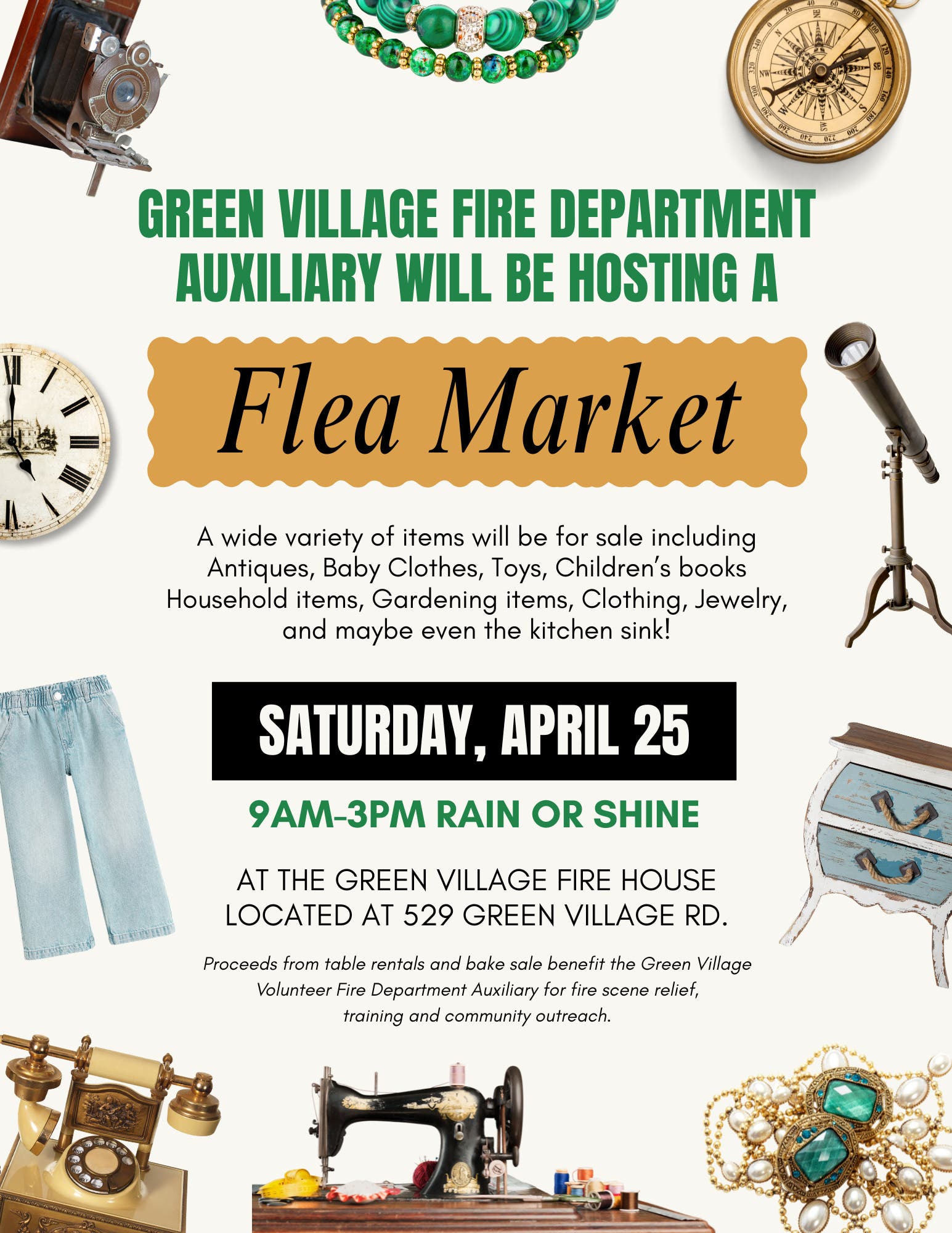 Green Village Fire Department Auxiliary Flea Market