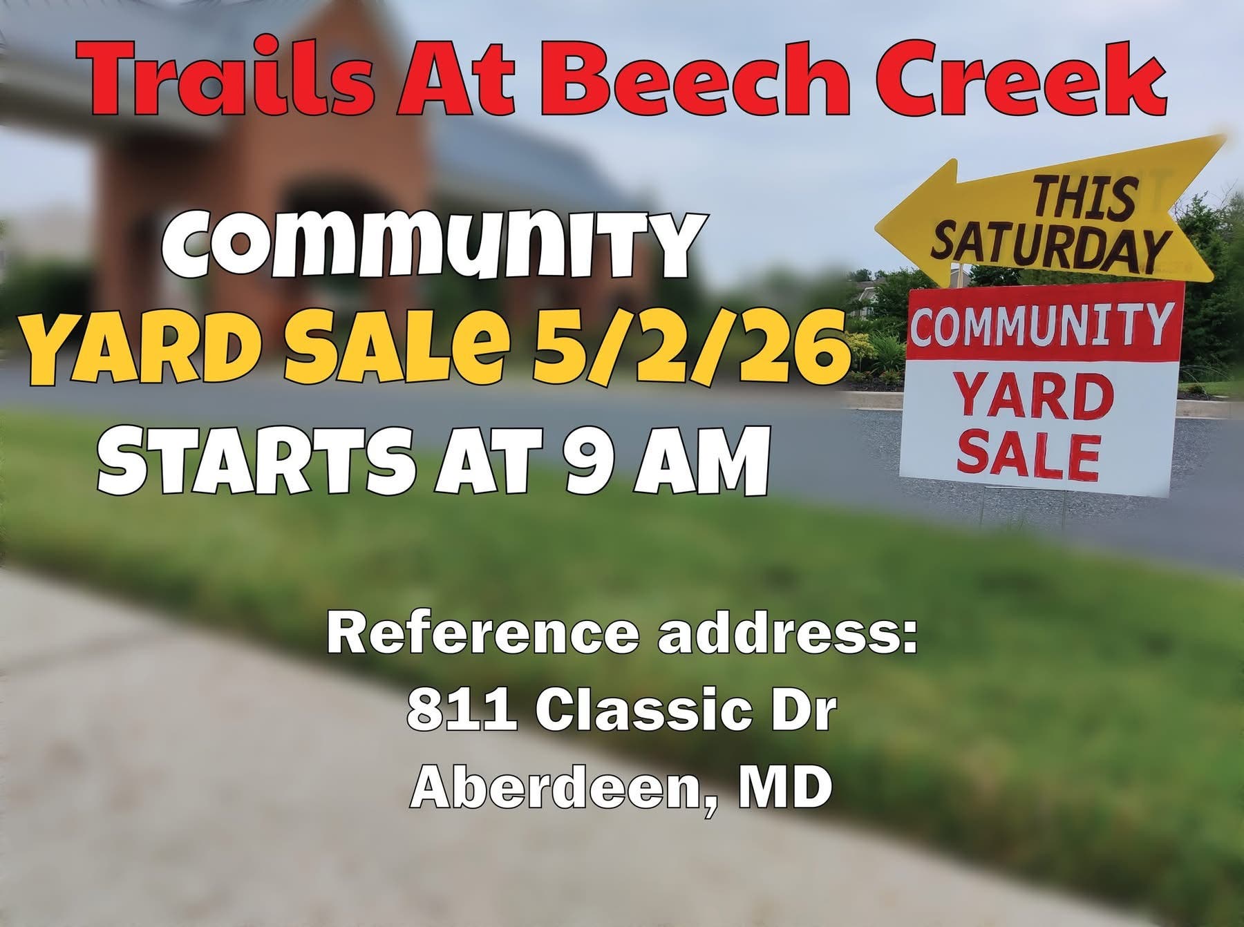 Trails At Beech Creek Community Yard Sale