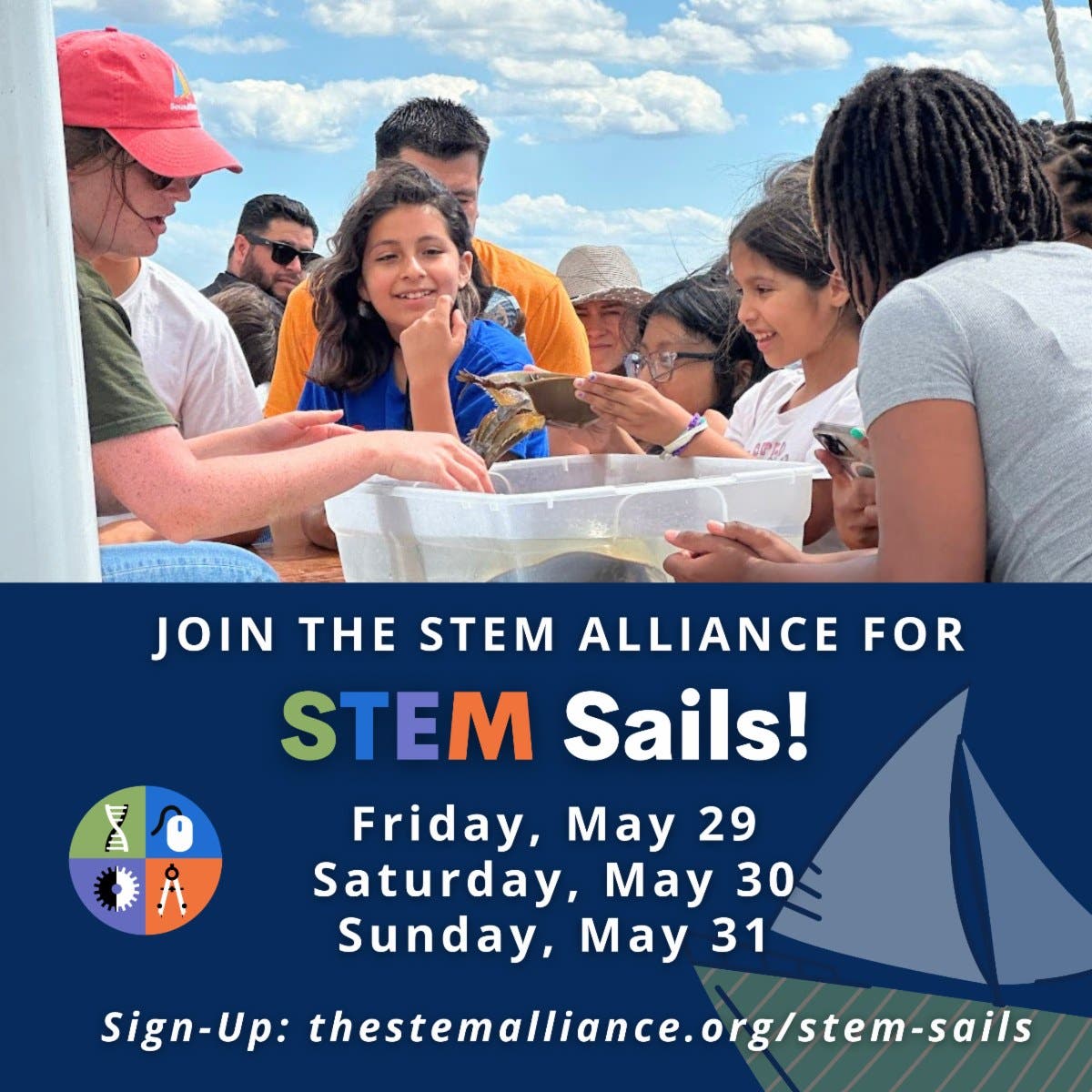 Join The STEM Alliance for STEM Sails Next Weekend!