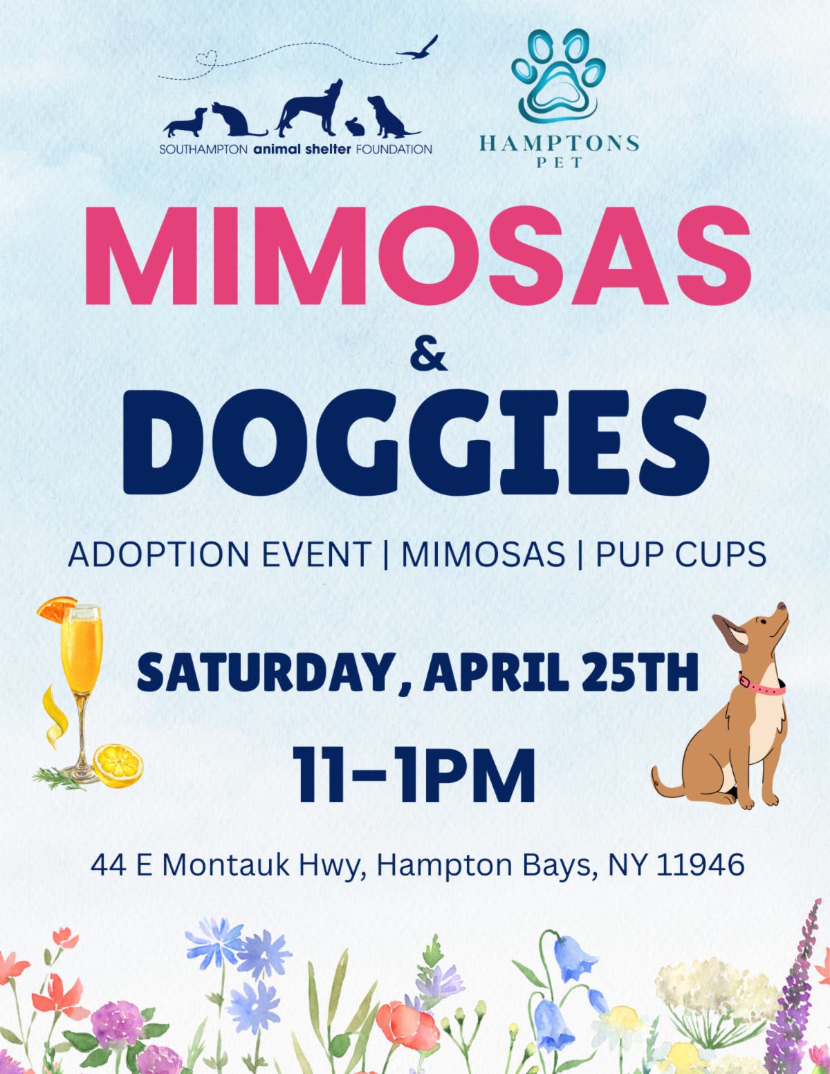 Mimosas & Doggies at Hamptons Pet