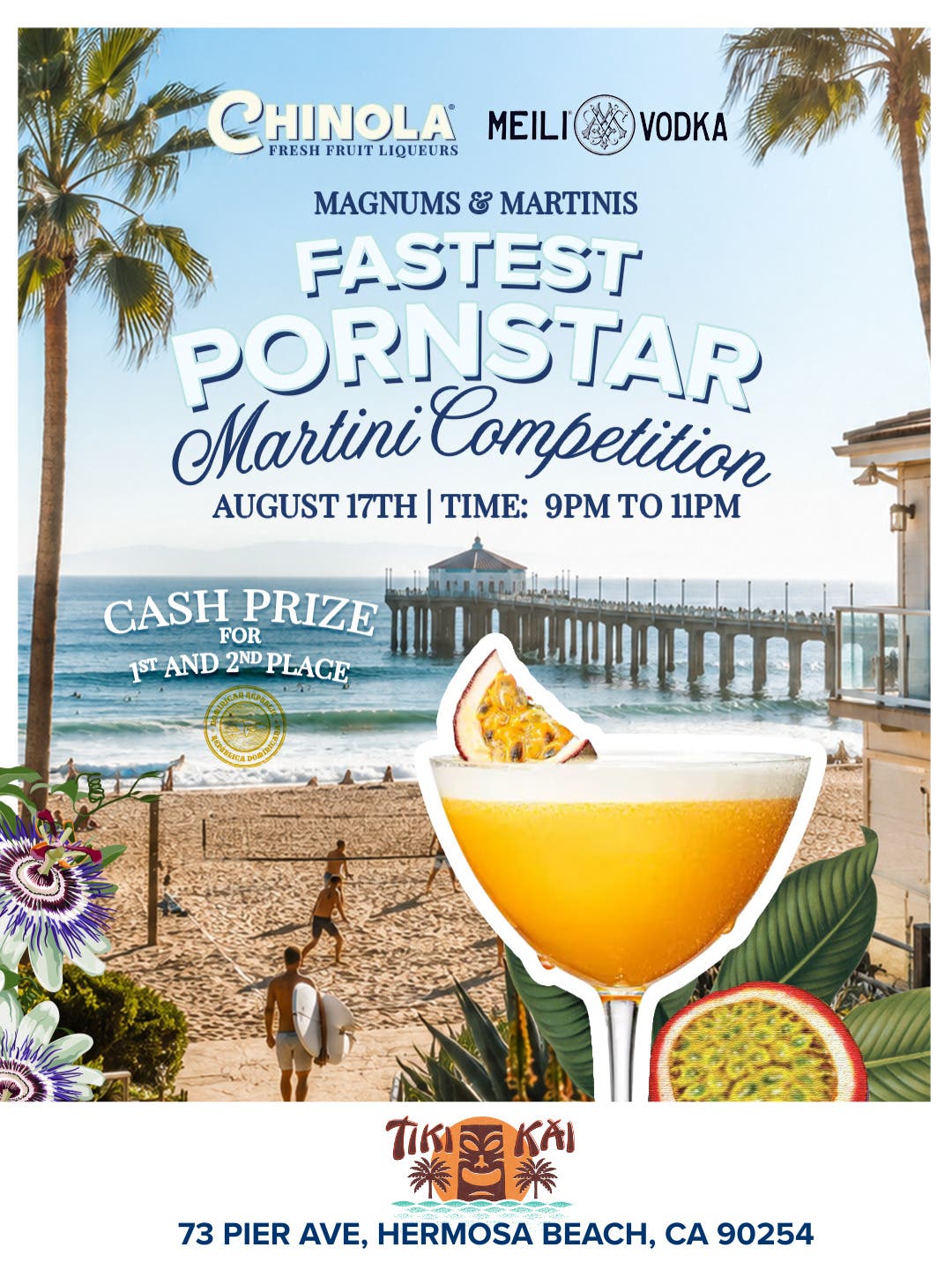 Tiki Kai x Meili Vodka x Chinola Pornstar Martini Speed Competition