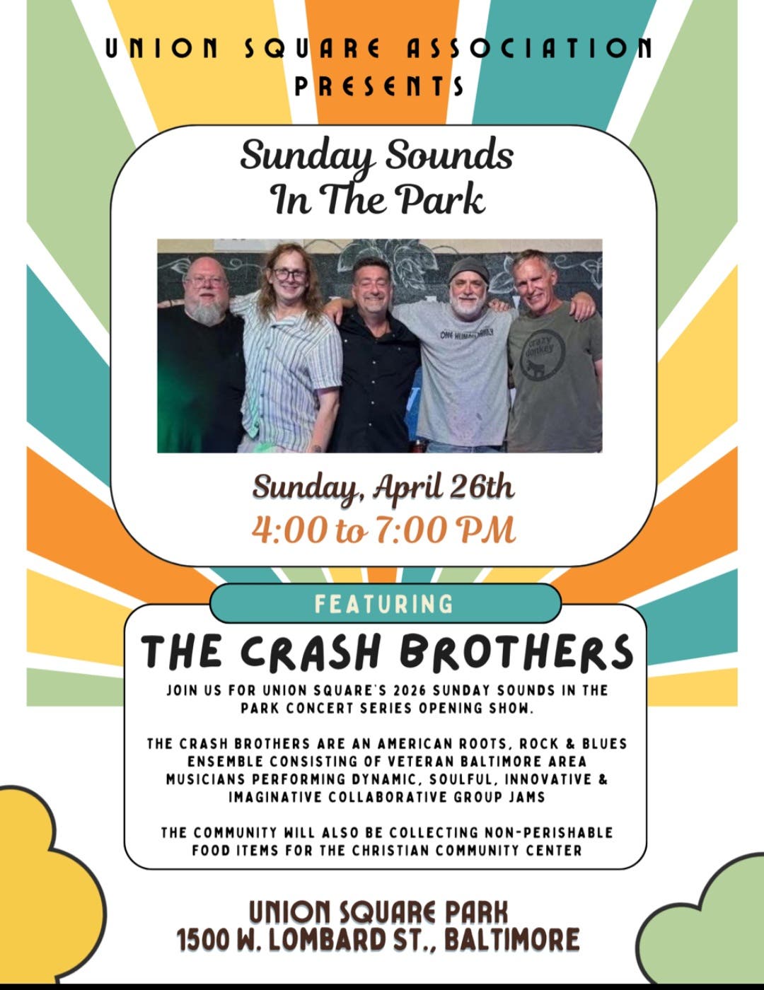 Sunday Sounds In The Park concert - The Crash Brothers