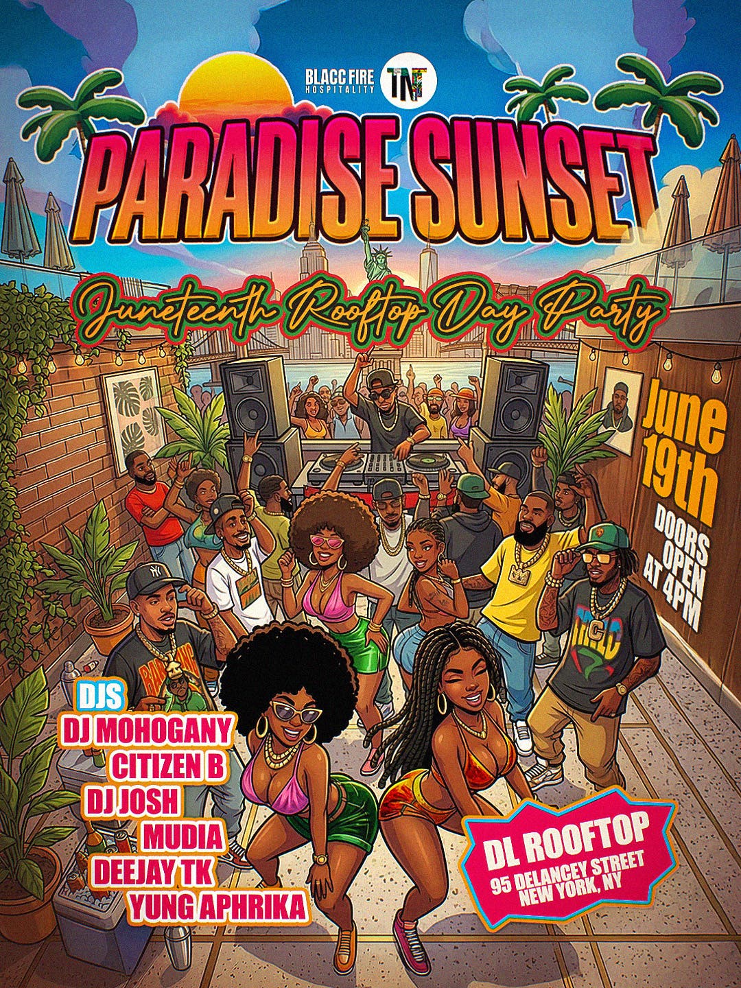 Paradise Sunset Rooftop Day Party - Juneteenth Day Party