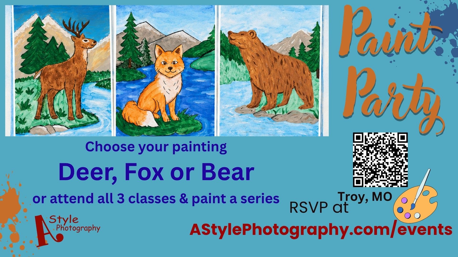 Wildlife Paint Party Series