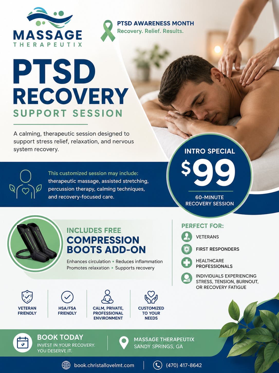 PTSD Awareness Month -Recovery Support Special $99