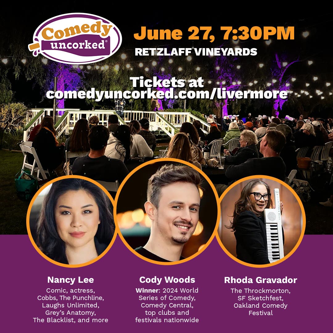 Wine & Laughs: Outdoor Comedy Shows at Retzlaff Vineyards Estate Winery