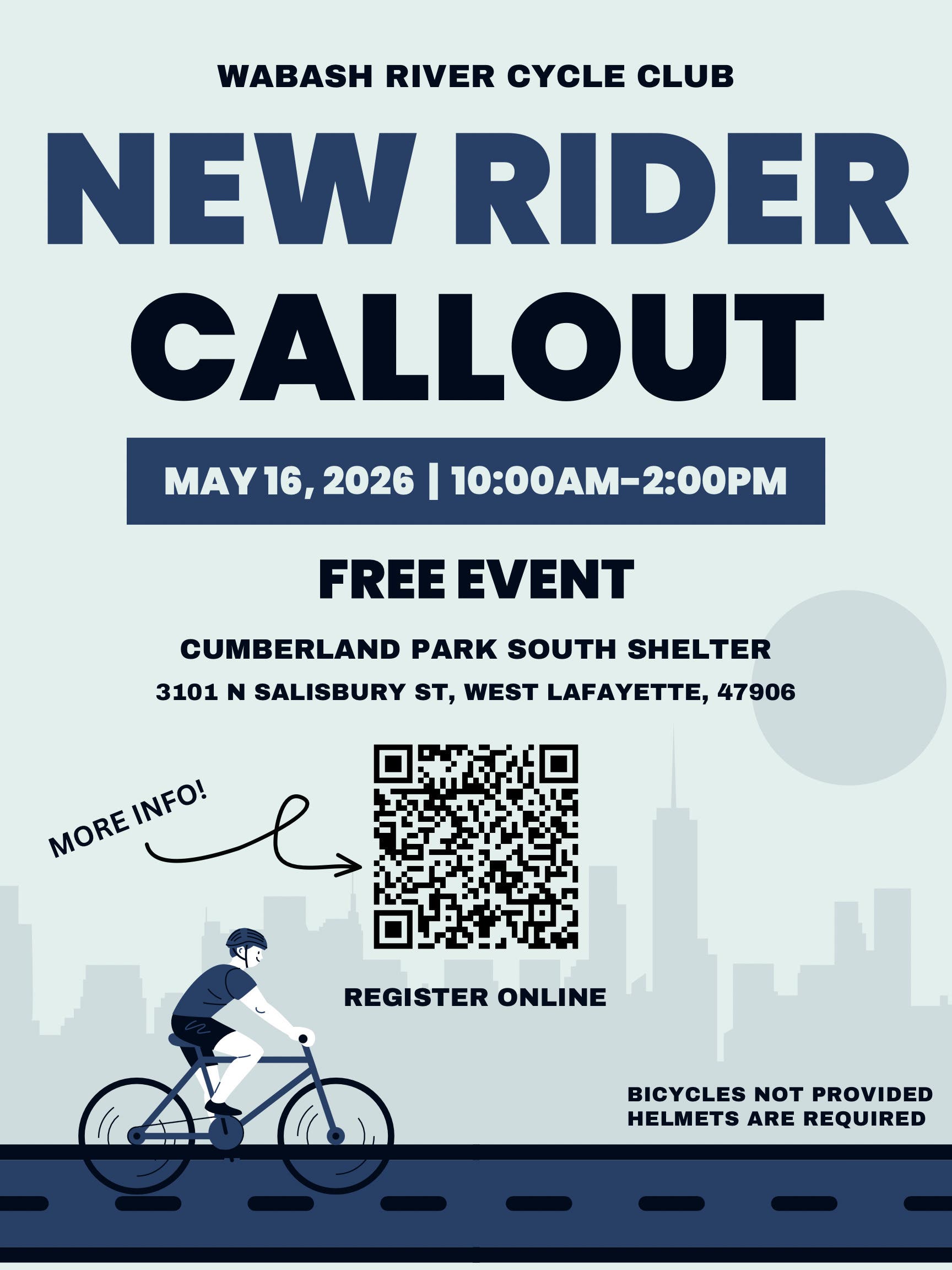 Wabash River Cycle Club New Rider Callout